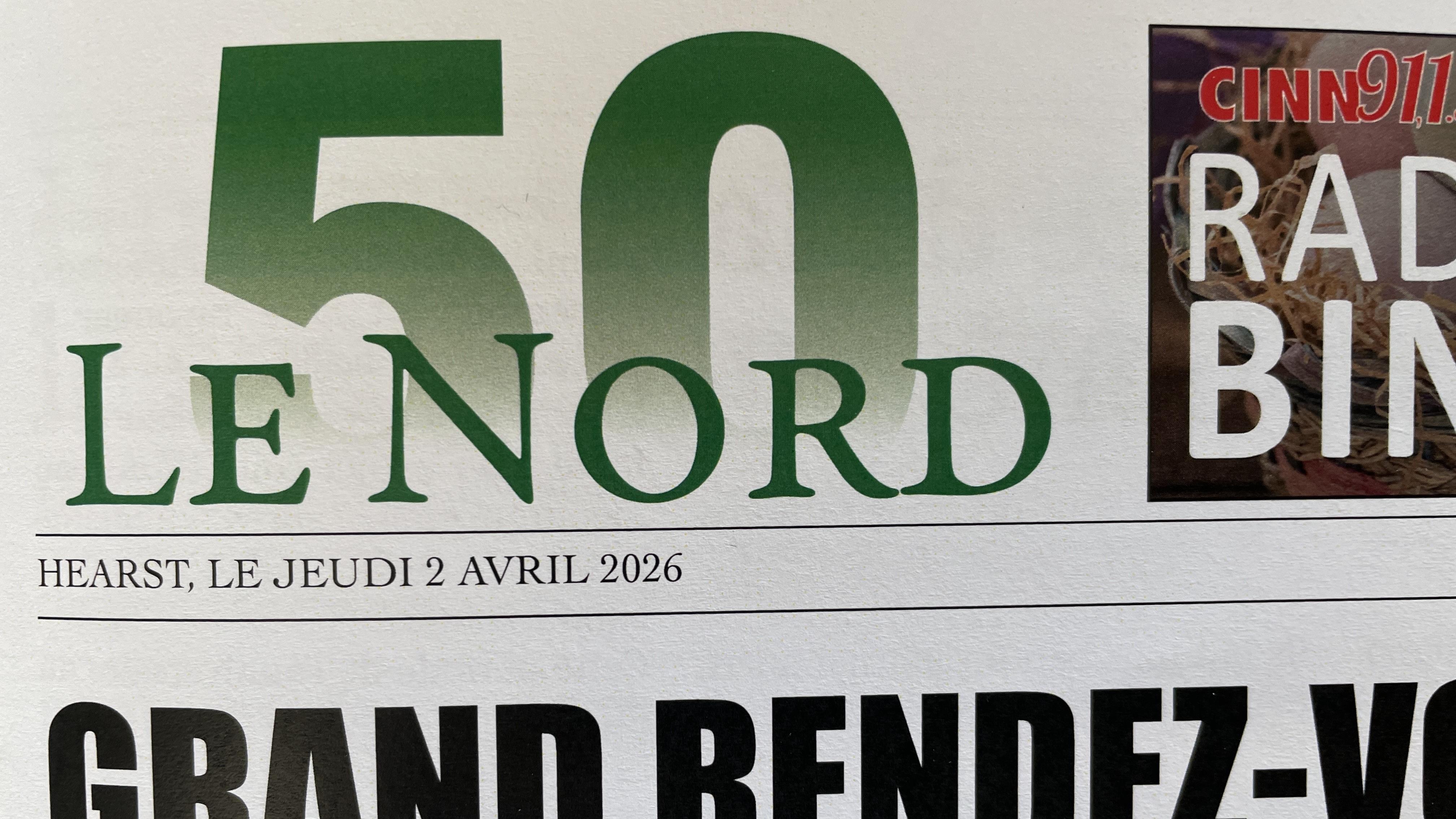 Le 50e du journal Le Nord souligné par un de ses artisans