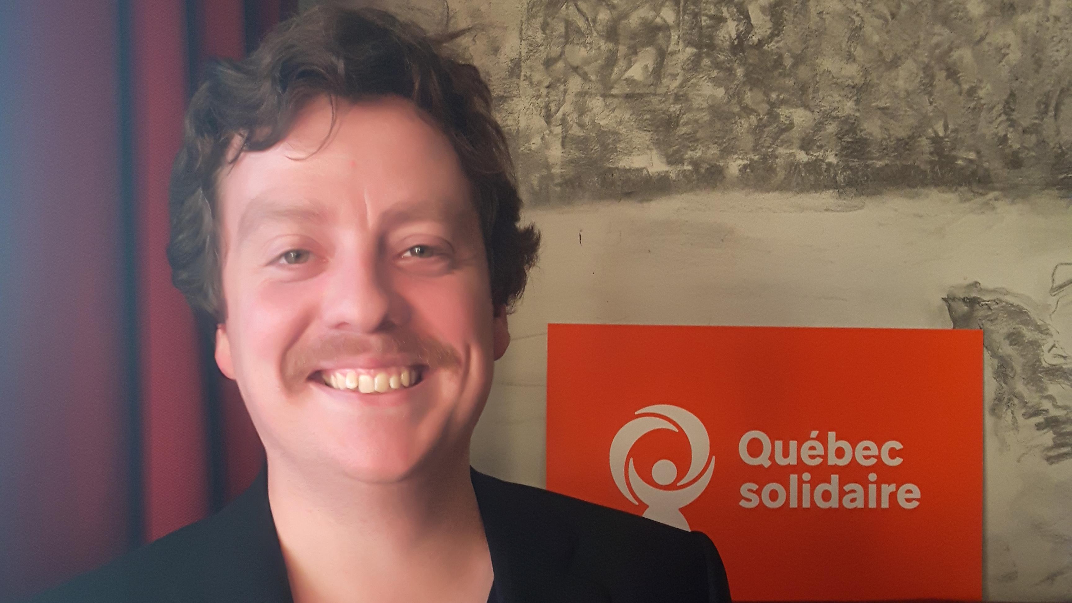 LucAntoine Cauchon, candidat de Québec solidaire dans Roberval