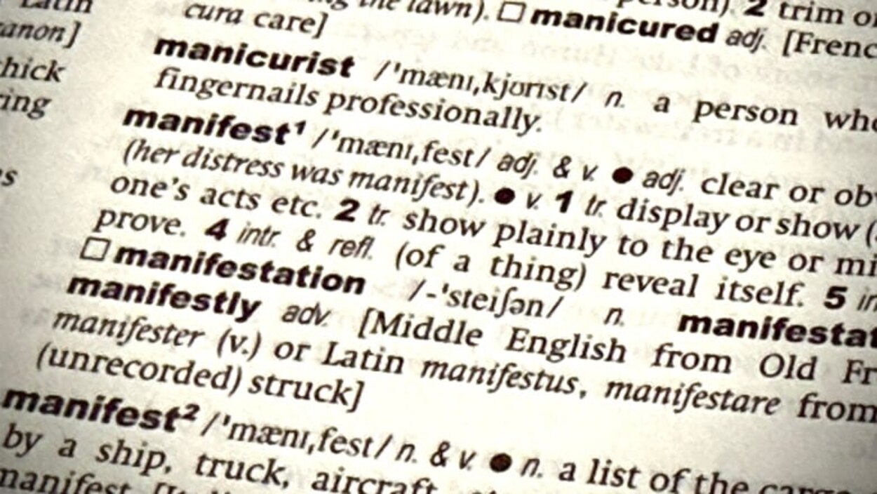 ’Manifest’ is Cambridge Dictionary’s 2024 word of the year, because ...