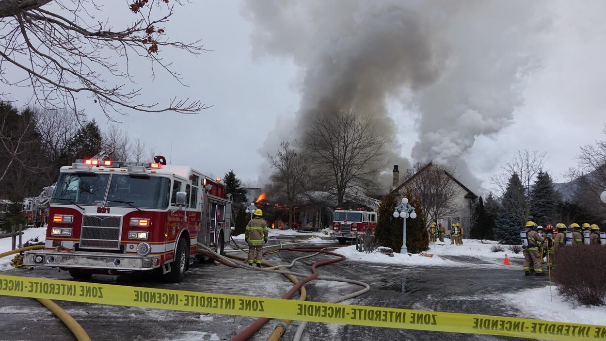 Incendie majeur au spa Strom de MontSaintHilaire RadioCanada