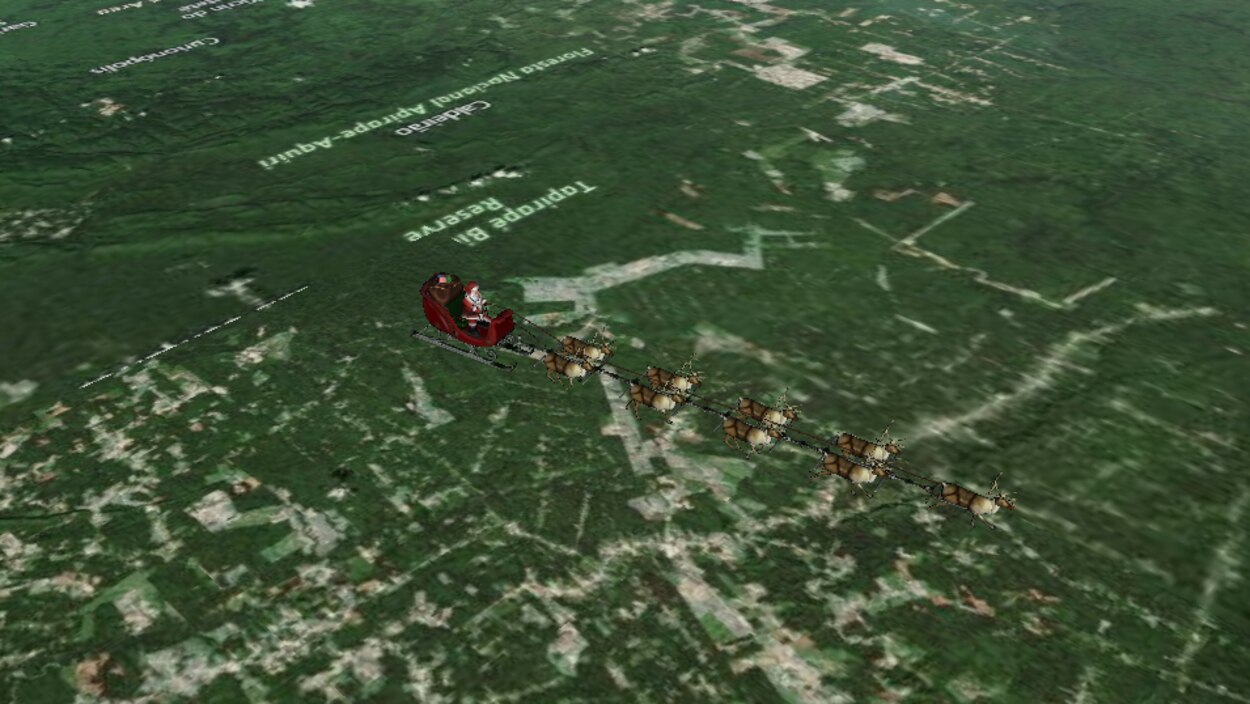 Traqué par l'armée américaine, le père Noël a commencé sa distribution de  cadeaux