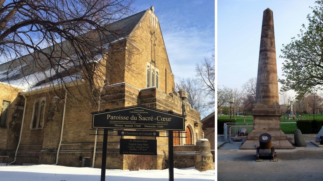 Carte de 7 lieux historiques francophones à Toronto RadioCanada
