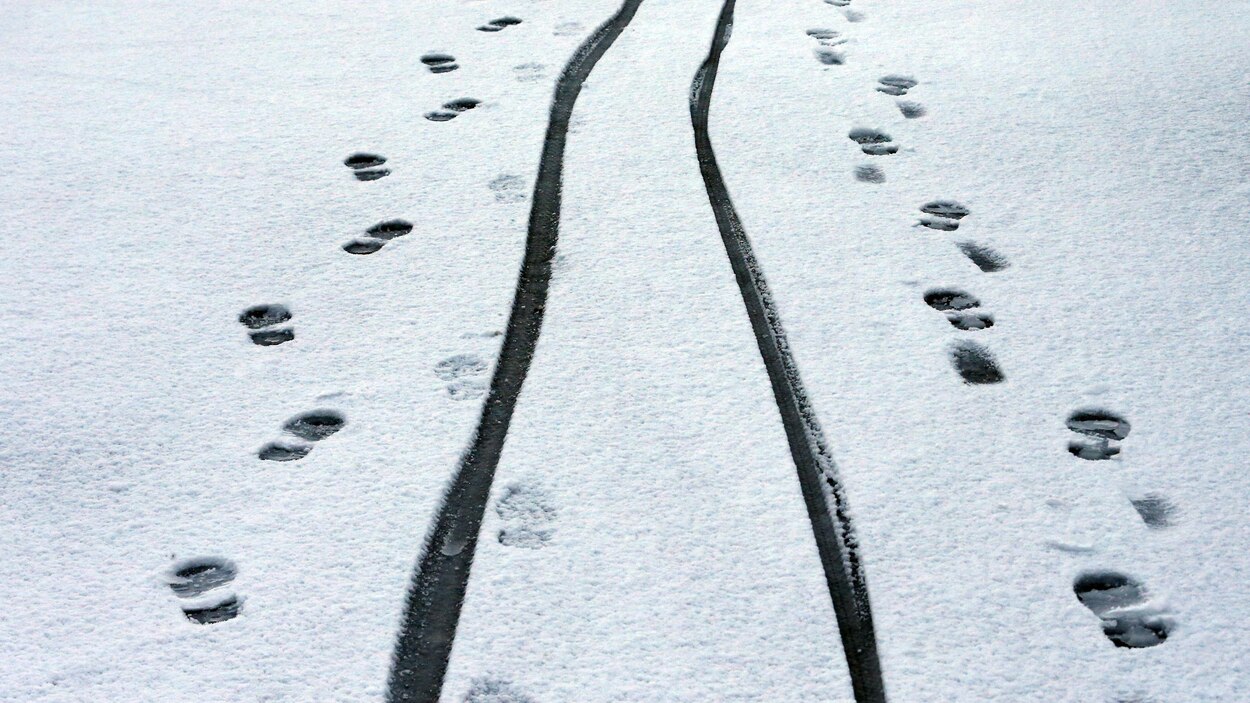 Un Voleur Trahi Par Ses Pas Dans La Neige Radio Canada Ca