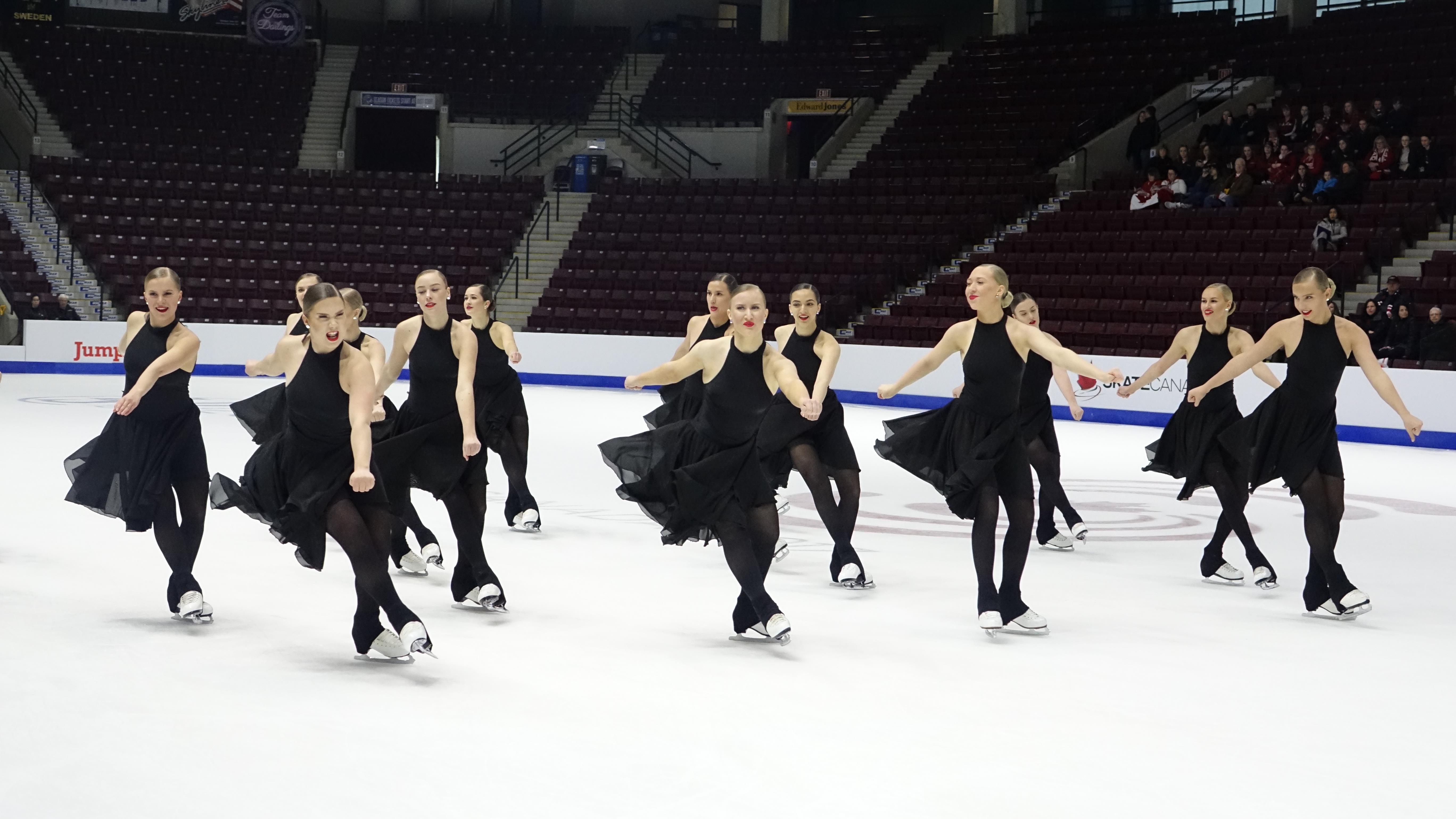 Championnats du monde juniors de patinage synchronisé le Canada