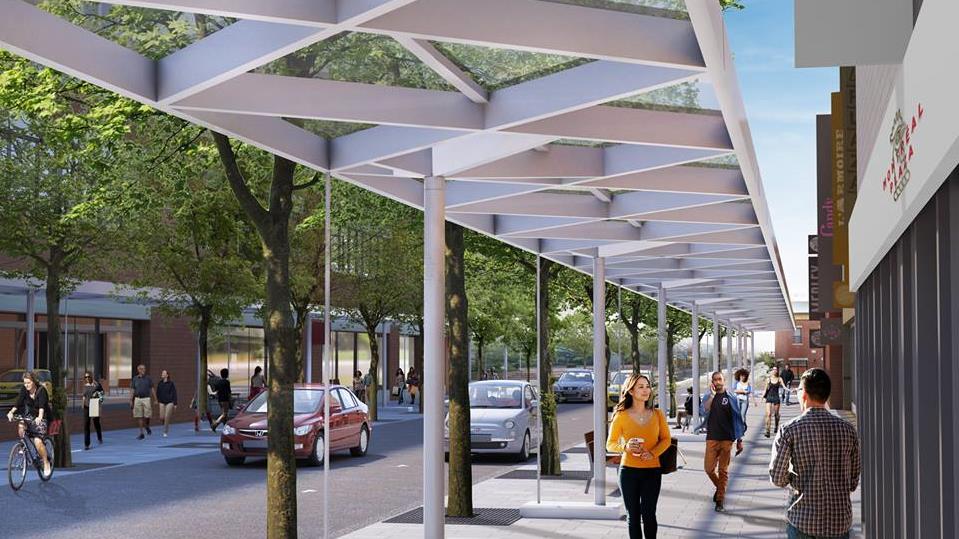 Un concept revu pour la Plaza StHubert RadioCanada Un concept revu pour la Plaza StHubert RadioCanada