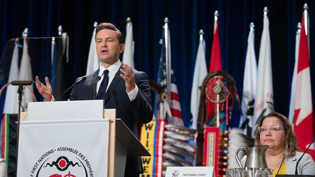 Poilievre promises chiefs more economic control in speech to Assembly ...