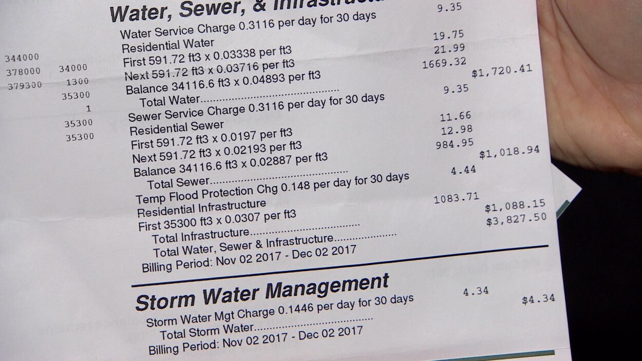 Une Residente De Saskatoon Sous Le Choc En Recevant Une Facture D Eau De 4000 Radio Canada Ca