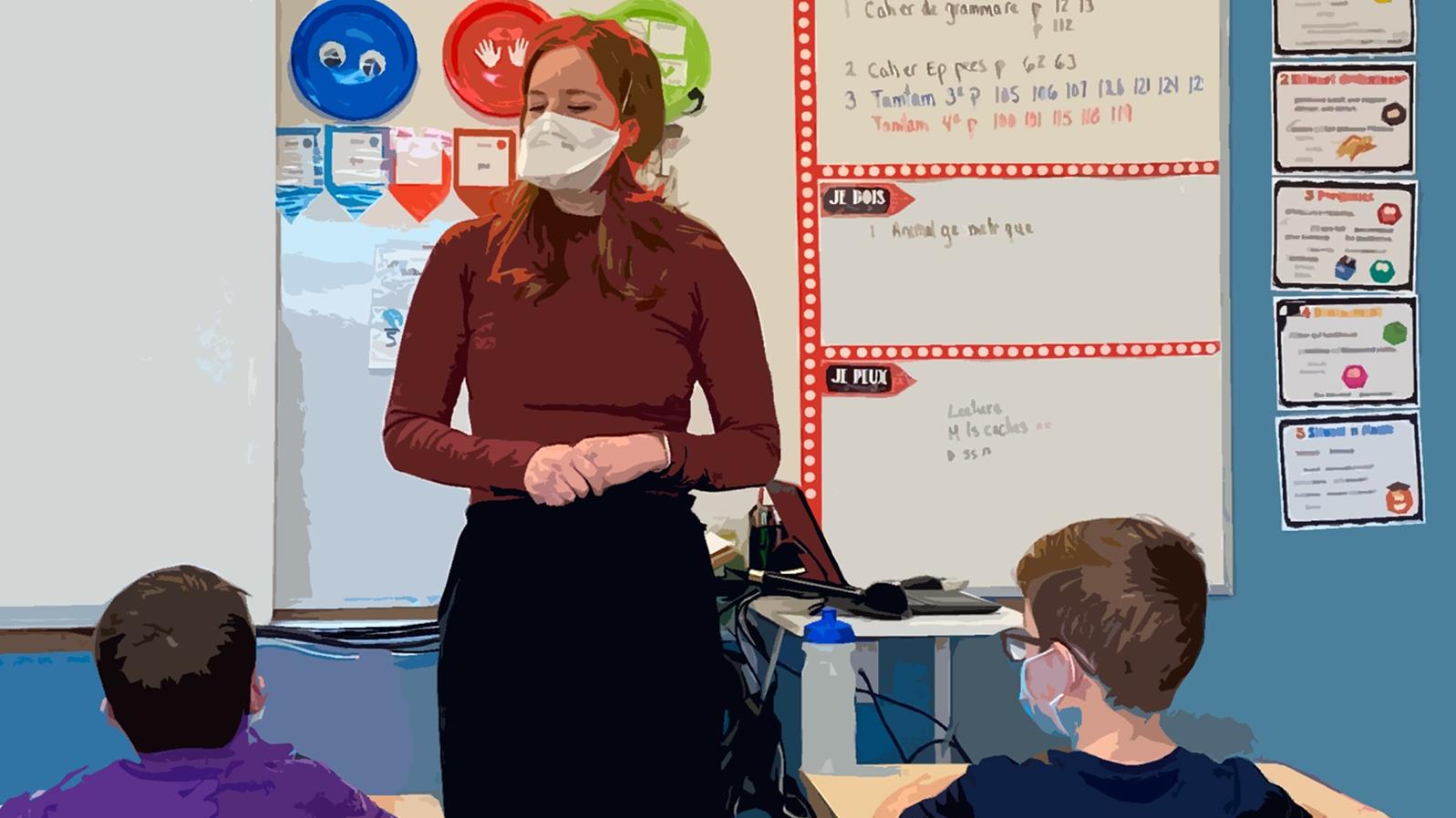 Notre journaliste Maude Montembeault remplace dans une classe
Notre journaliste Maude Montembeault remplace dans une classe