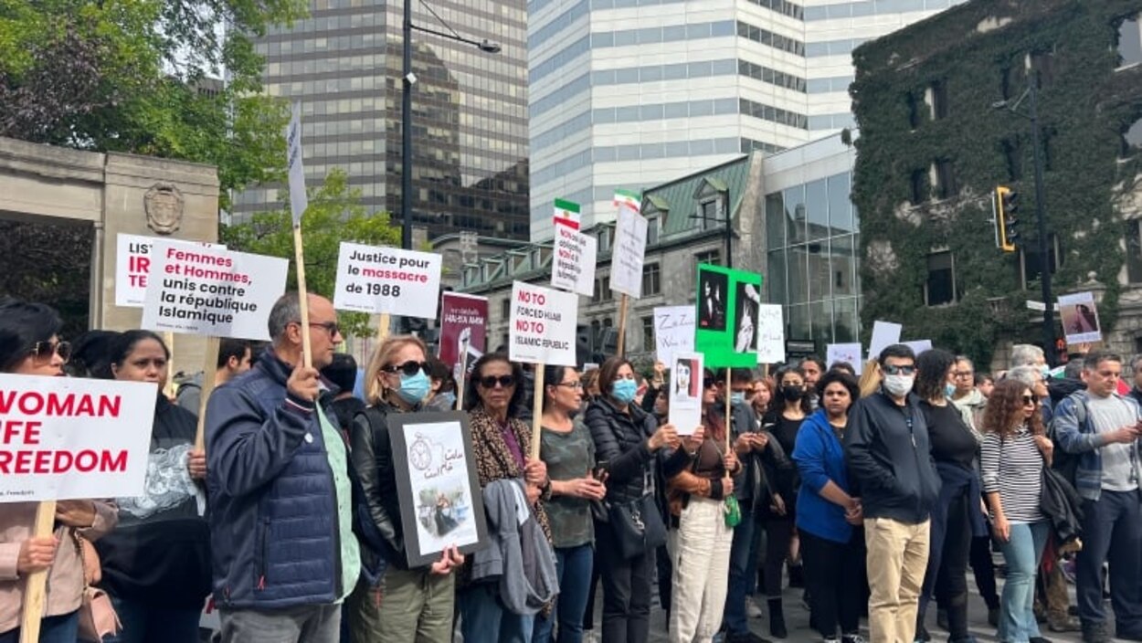Thousands in Montreal rally in solidarity with protesters in Iran ...