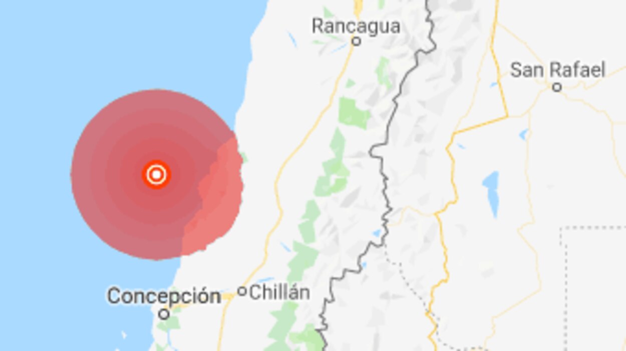 Terremoto de magnitud 6,8 ​​frente a Chile