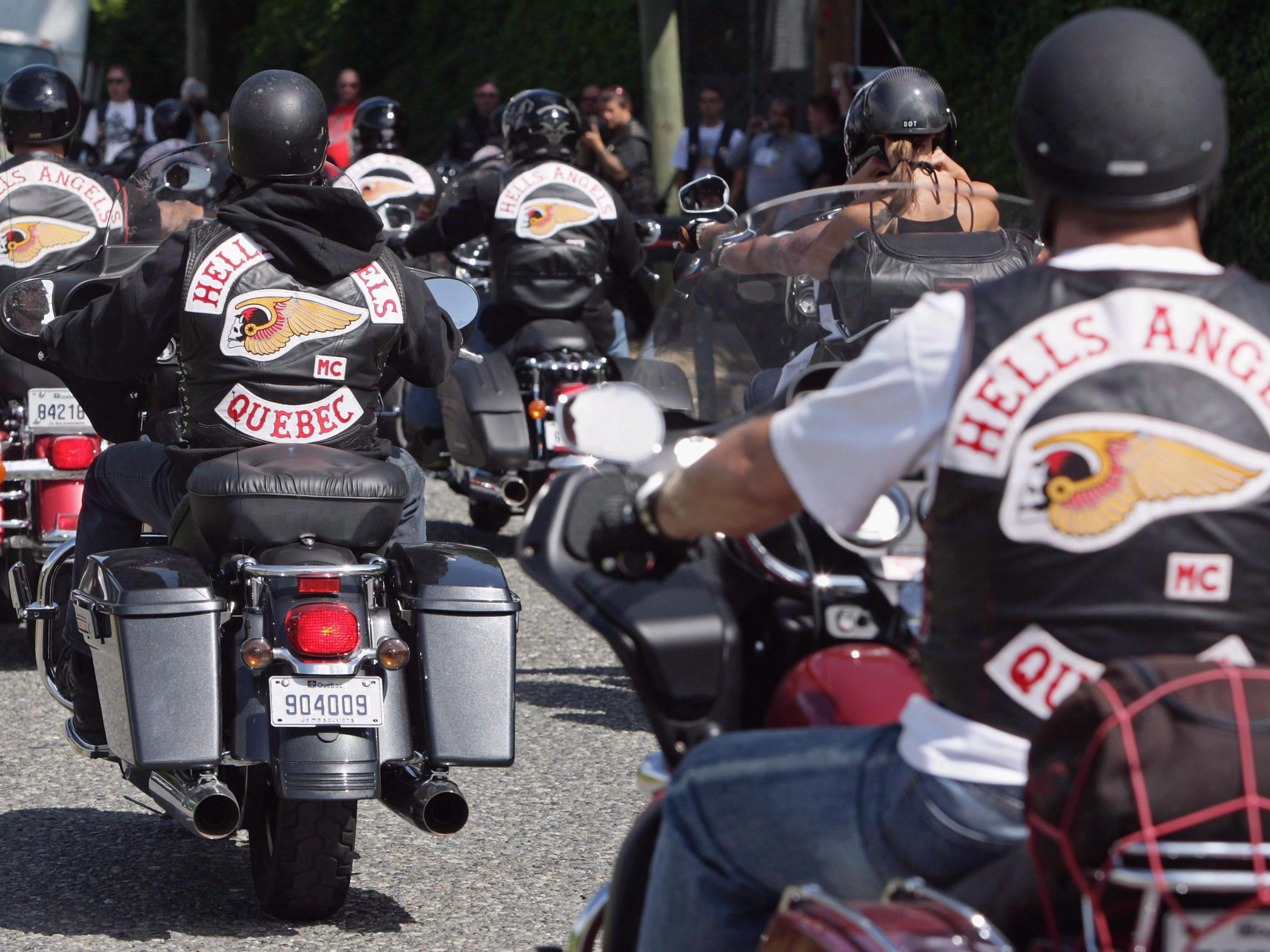 Des membres des Hells Angels Des membres des Hells Angels