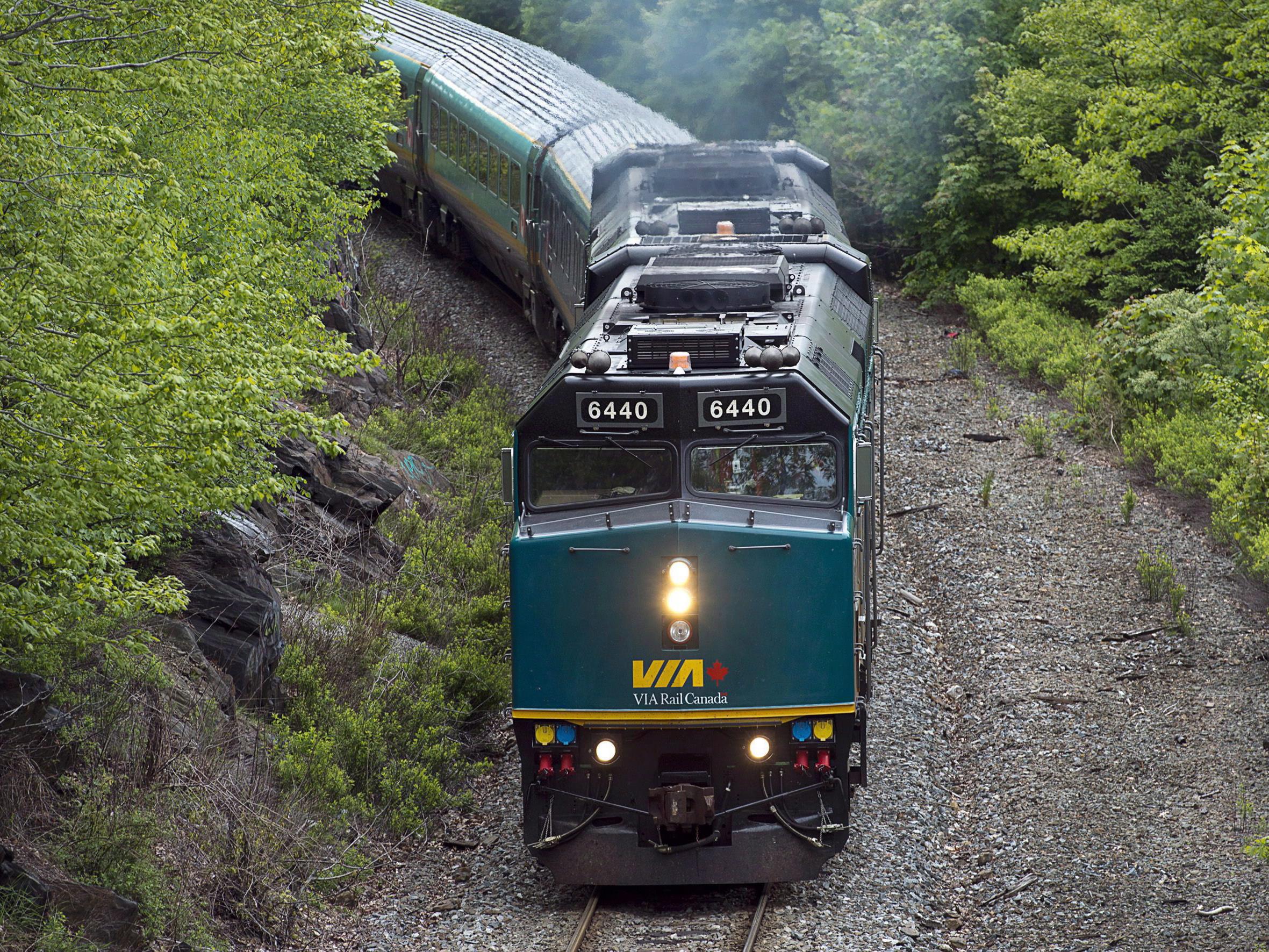 Des représentants de VIA Rail en Gaspésie cette semaine