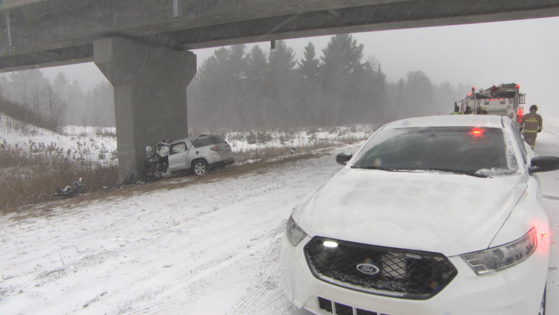 Accident mortel sur la 55 à SaintWenceslas RadioCanada.ca