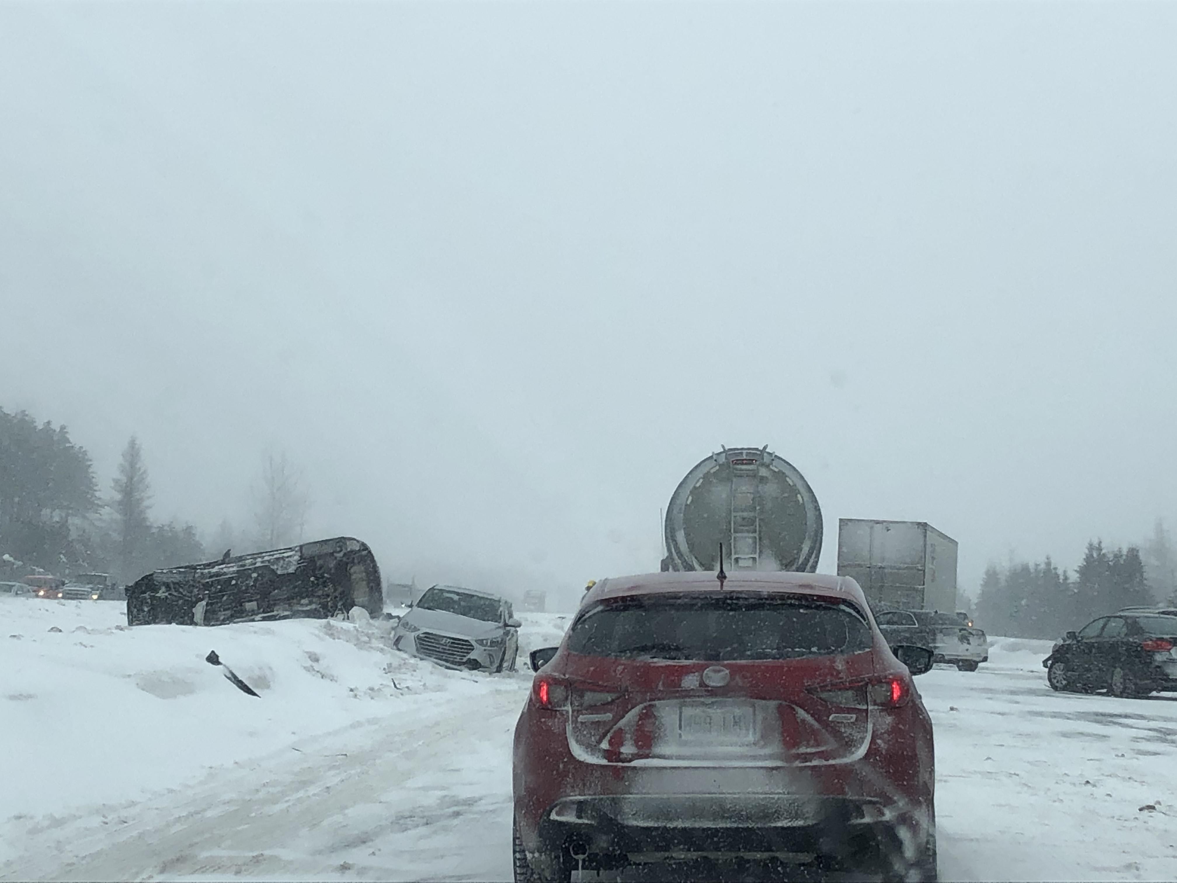 L'autoroute 20 est rouverte après des carambolages engageant 200 