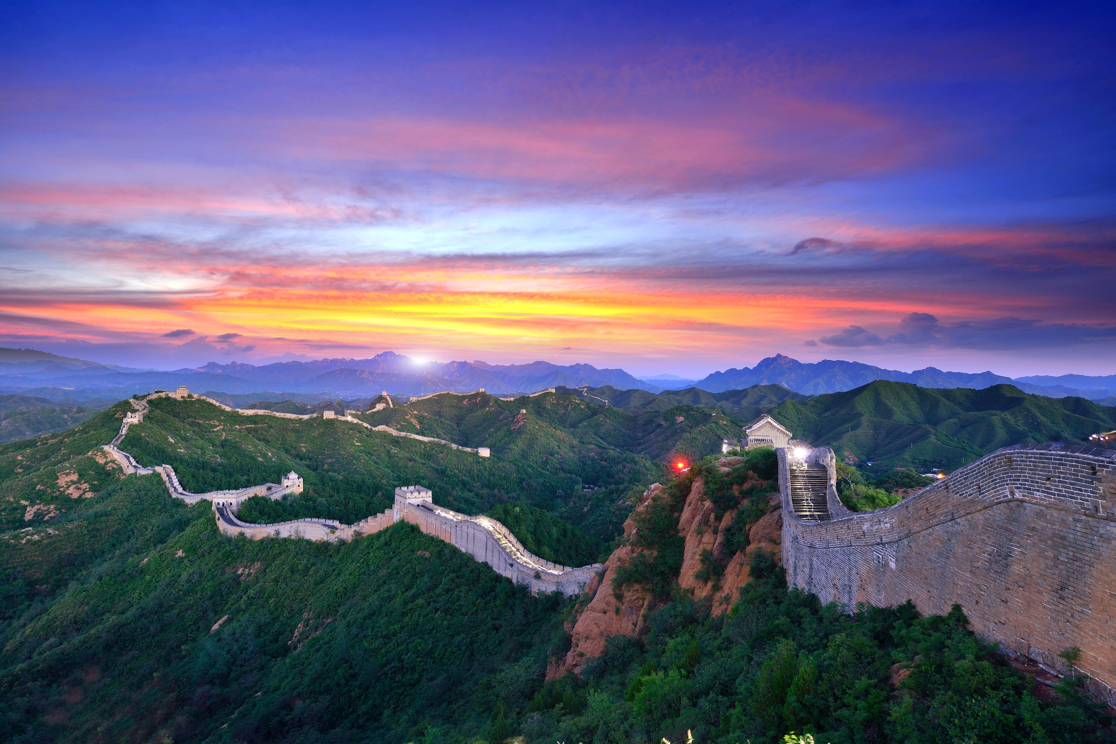 Великая китайская стена вид сверху