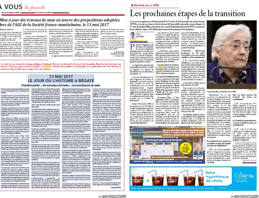 Le Journal Des Ecrivains De La Liberté Un journal a-t-il le droit de reproduire votre message Facebook