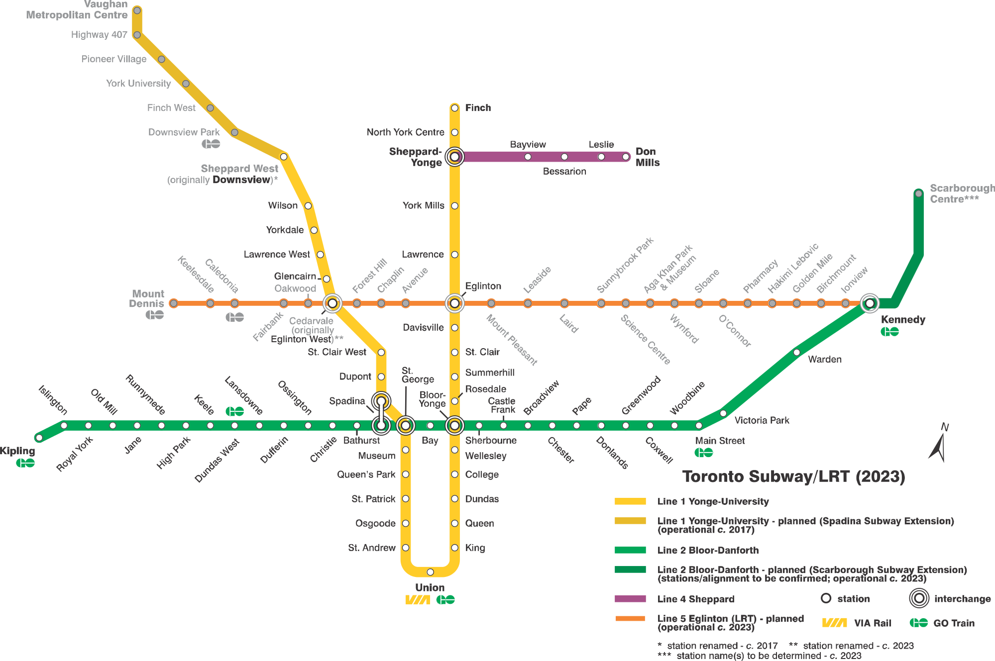 Plus de 100 ans d'histoire pour le métro de Toronto RadioCanada.ca