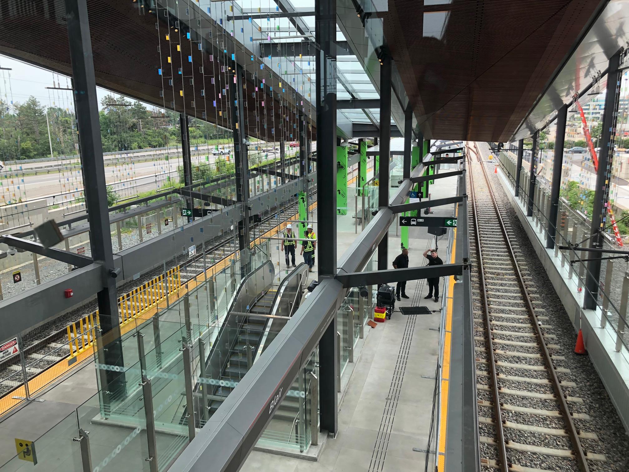 La station Blair de l'OTrain se dévoile RadioCanada.ca