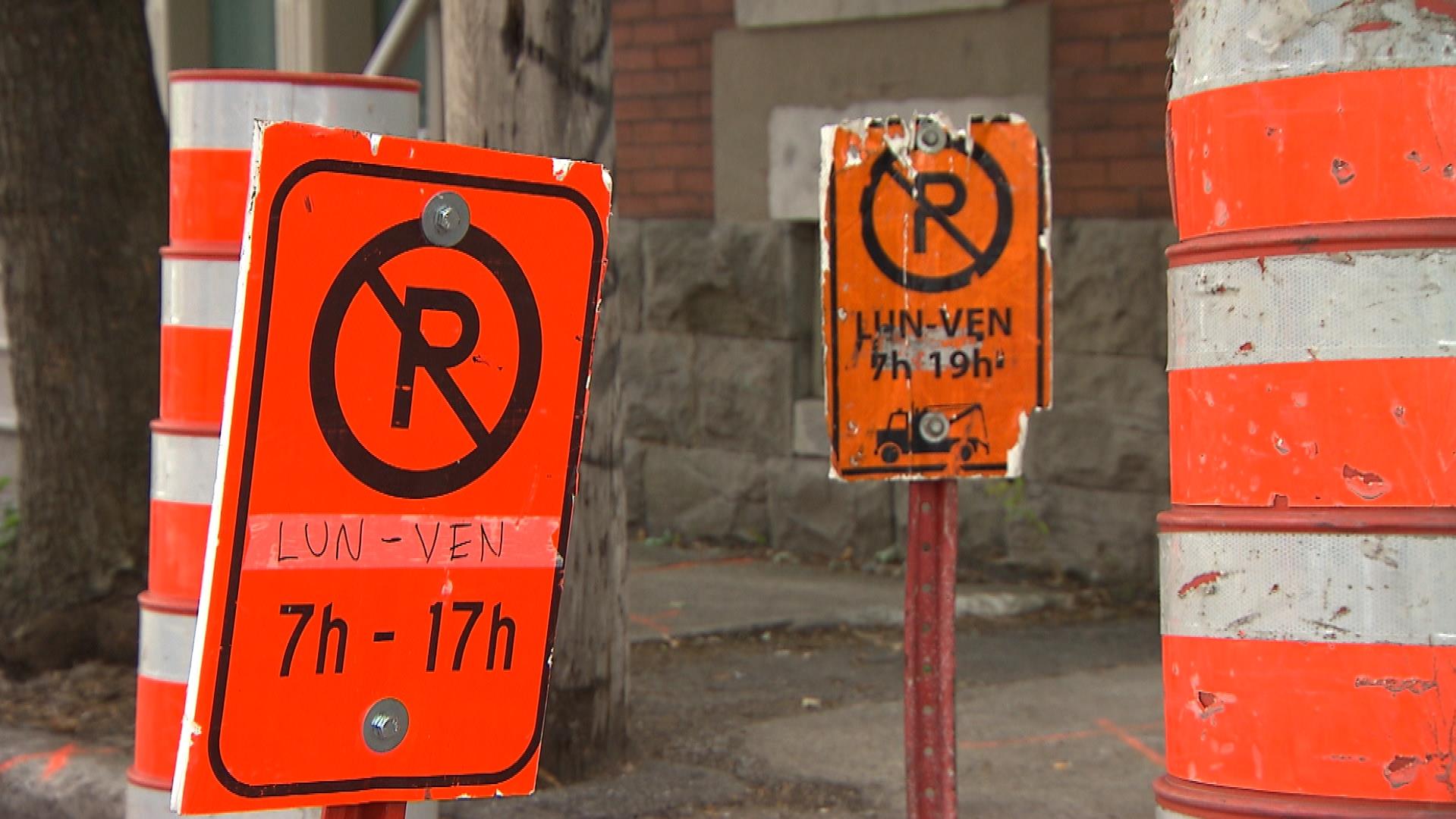 Signalisation Routiere Cachee Usee Confuse Et Critiquee A Montreal Radio Canada Ca