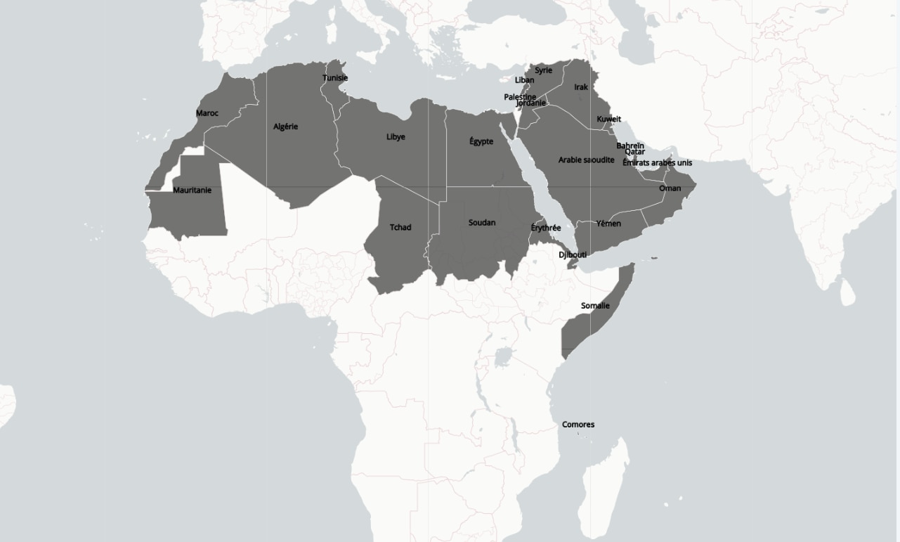 nouvelle carte du monde arabe
