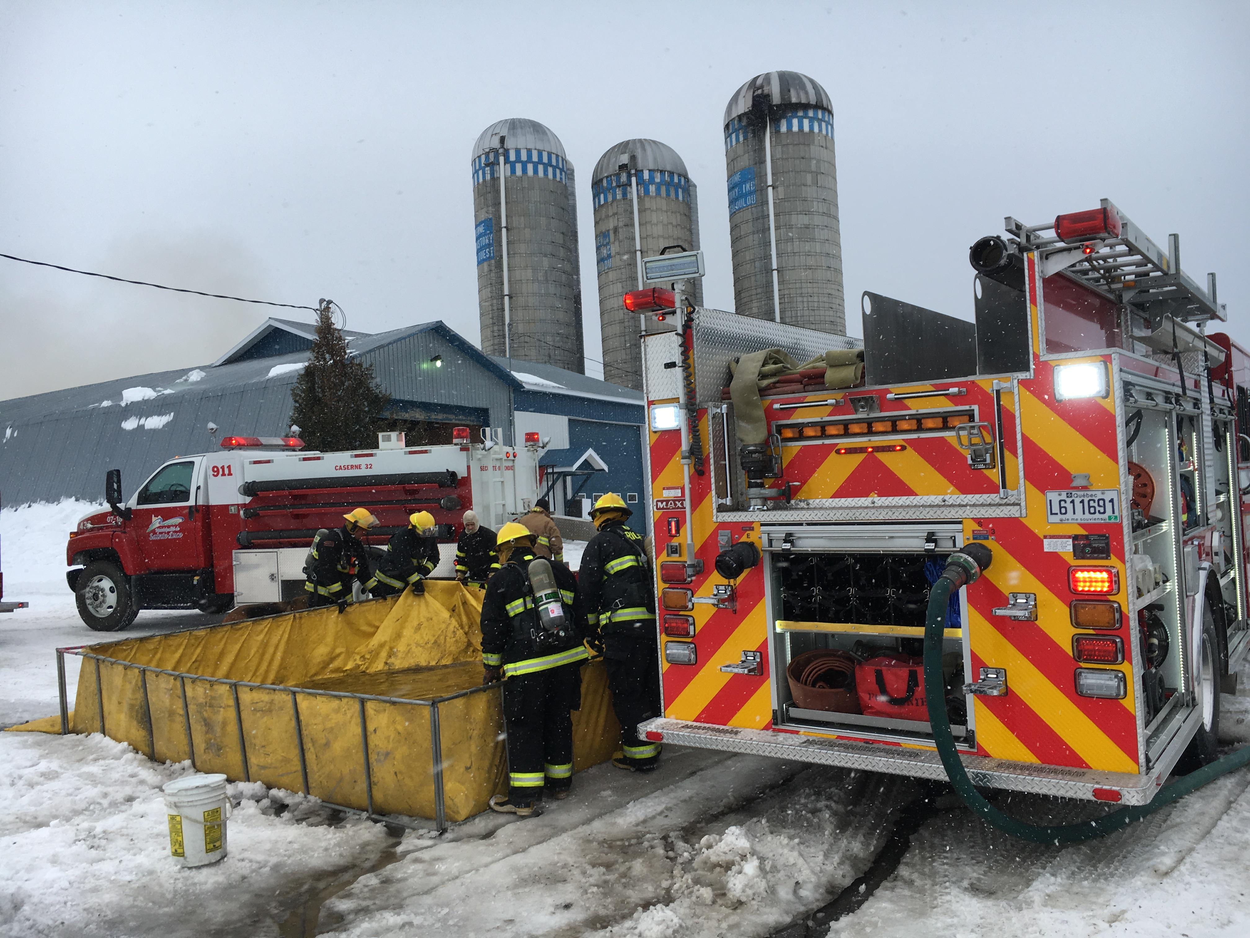 Une centaine de vaches périssent dans un incendie à SainteAngèlede
