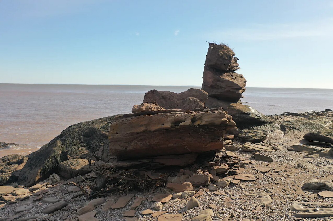 Un rocher emblématique du sentier Fundy s’est écroulé | Radio-Canada.ca