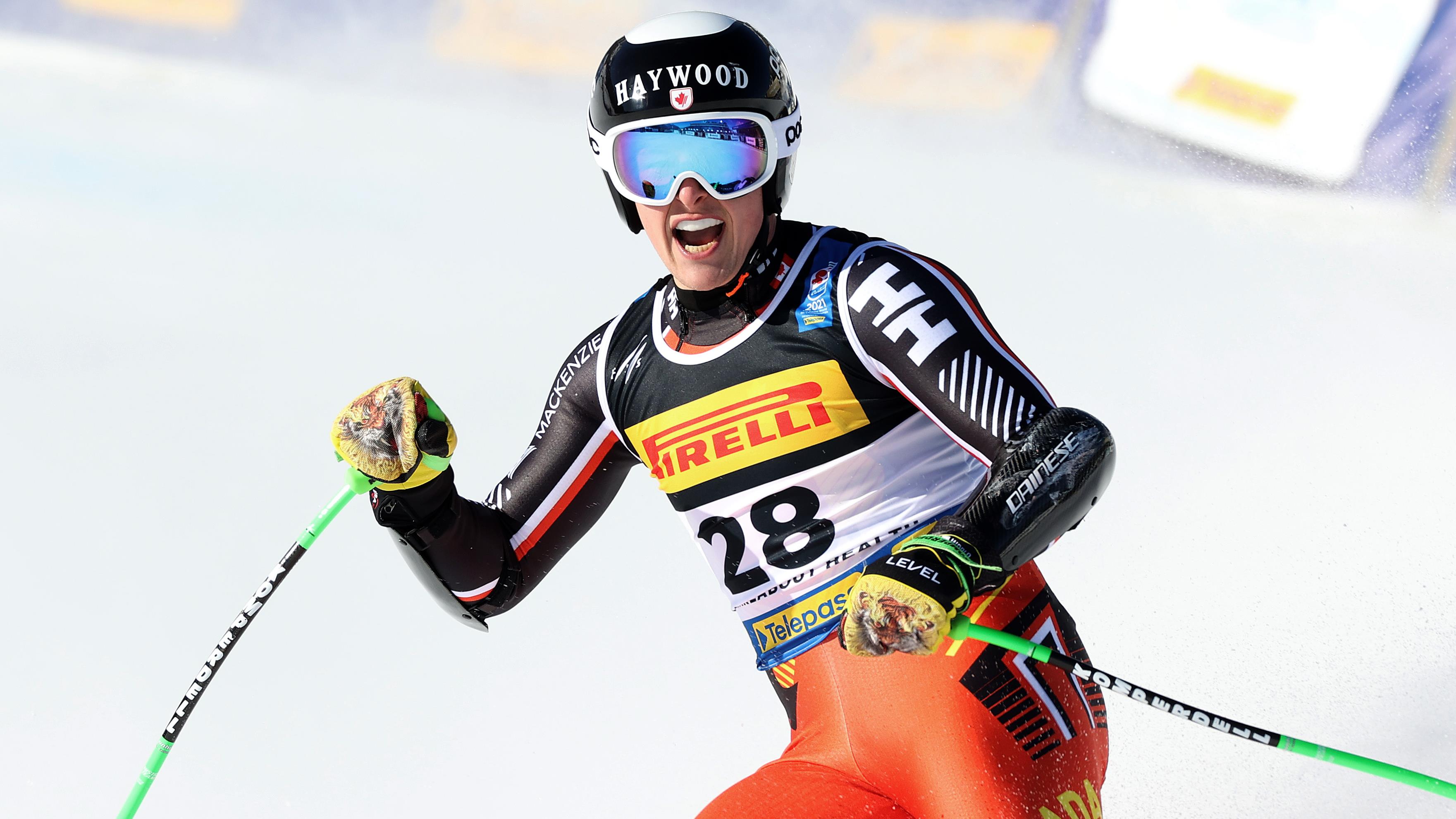 Brodie Seger au pied du podium des mondiaux de ski alpin