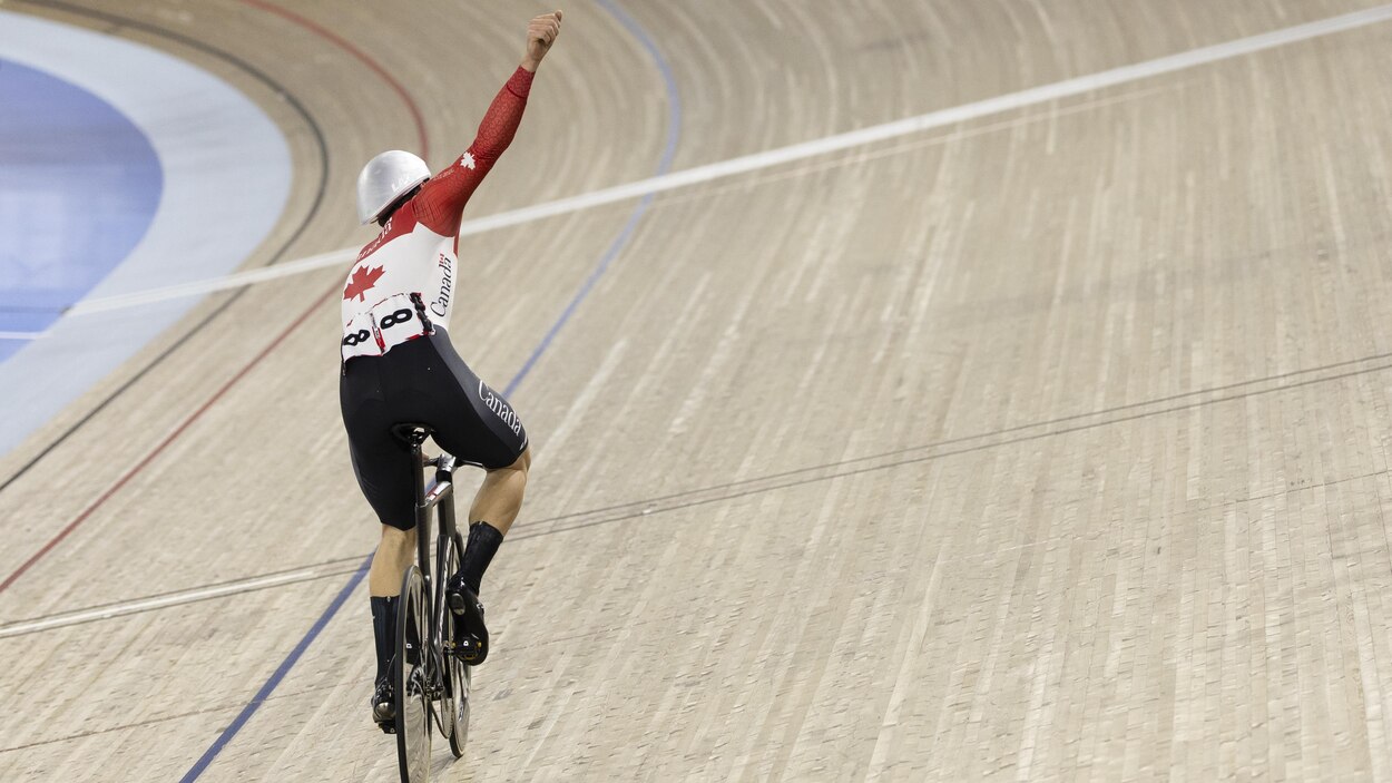Le bronze pour Dylan Bibic aux mondiaux sur piste | Radio-Canada
