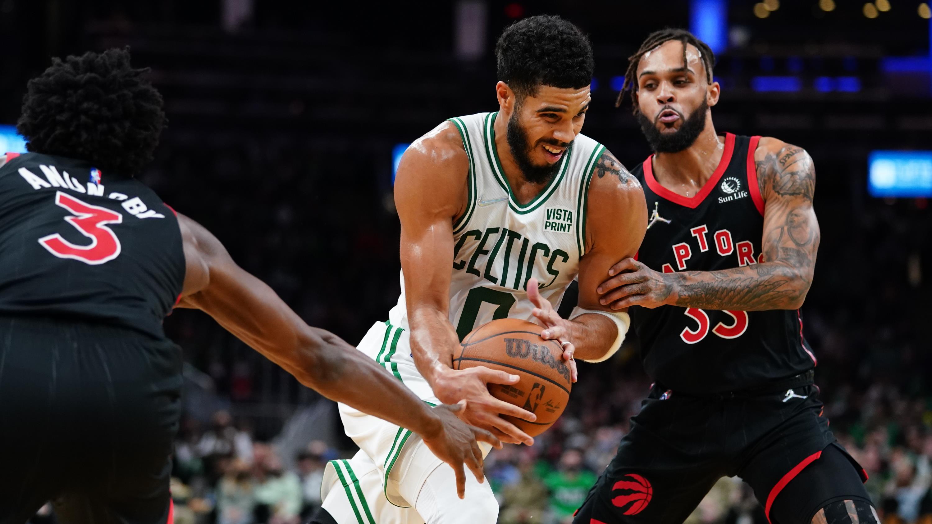 Tatum Raptors Jayson Tatum marque 22 points, les Celtics battent les Raptors | Radio ...