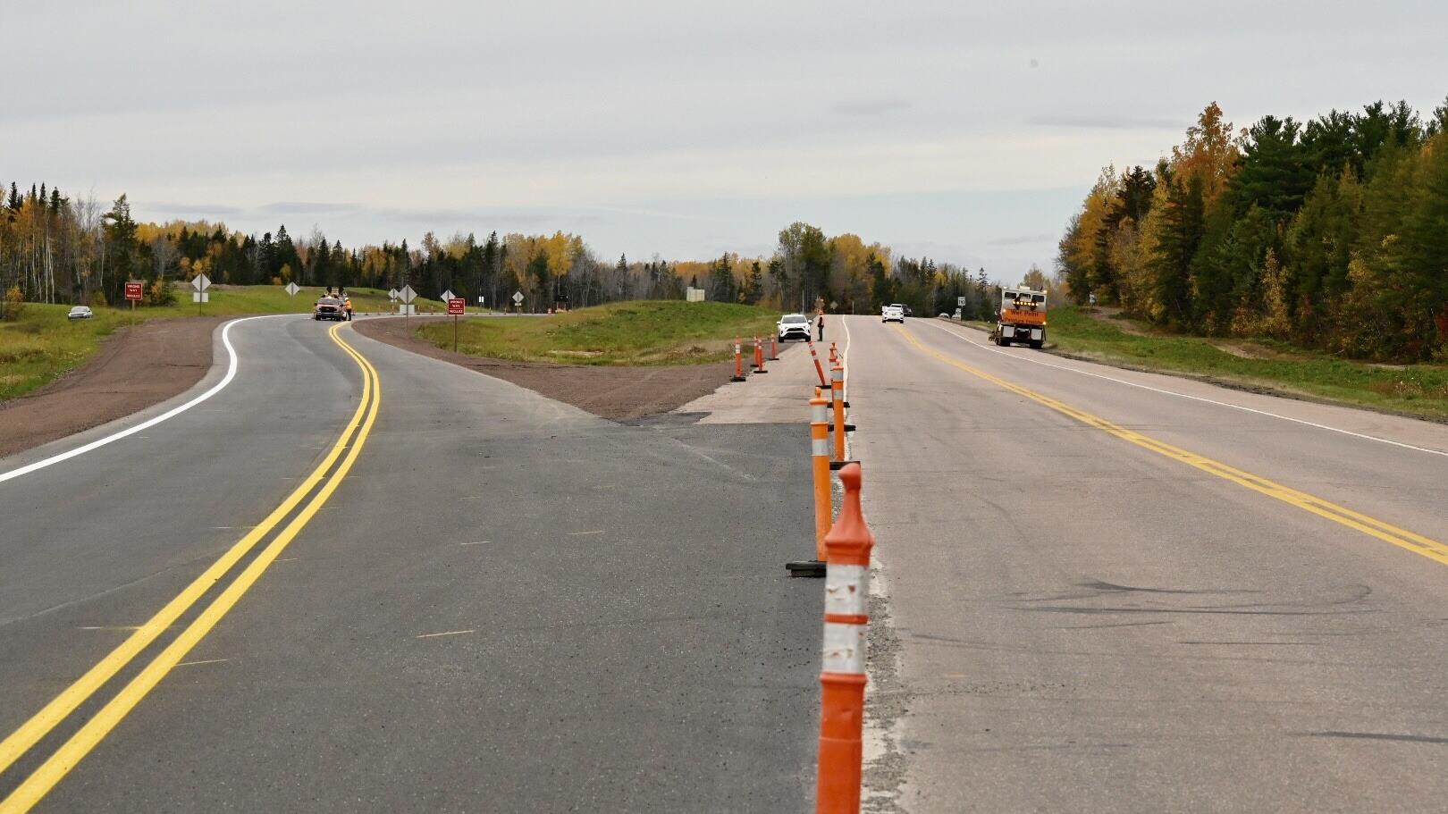 Ouverture d’un nouveau tronçon de la route 11 à quatre voies au Nouveau