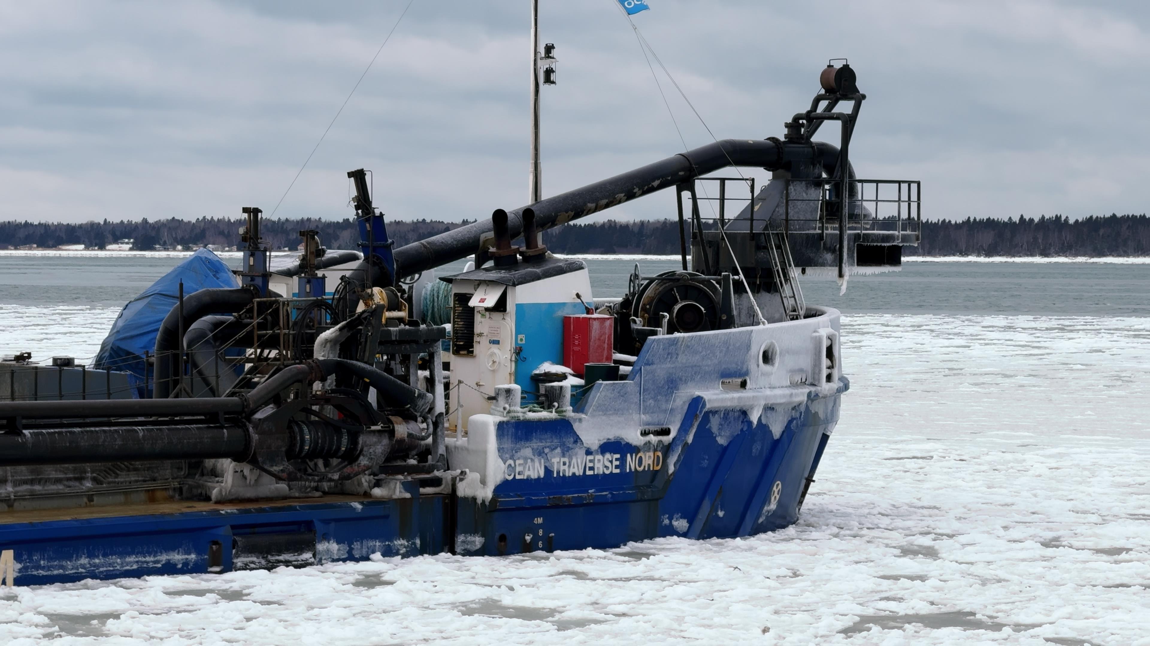Reprise des travaux de dragage au port de Rimouski