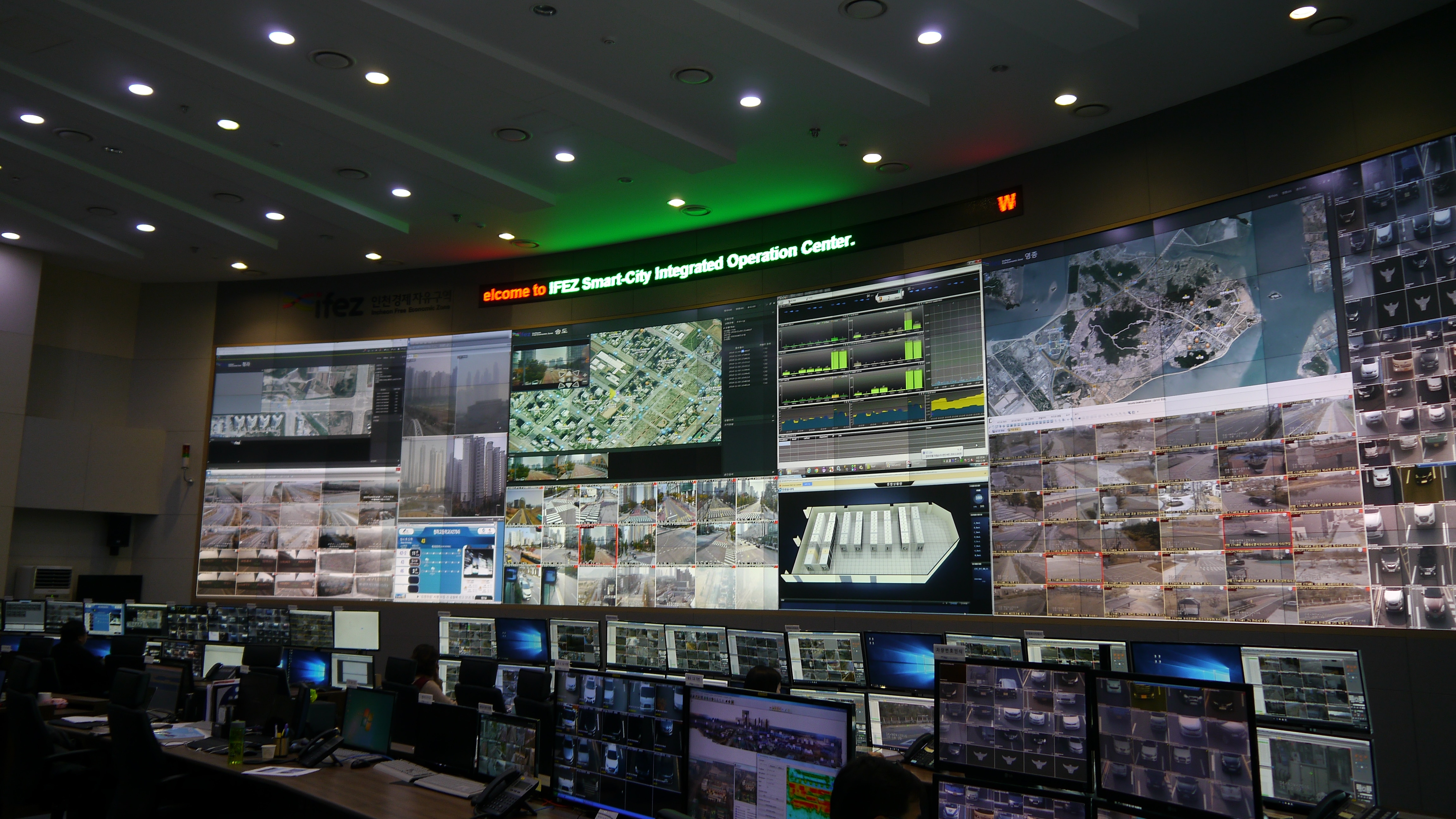 Centre de contrôle des caméras de surveillance