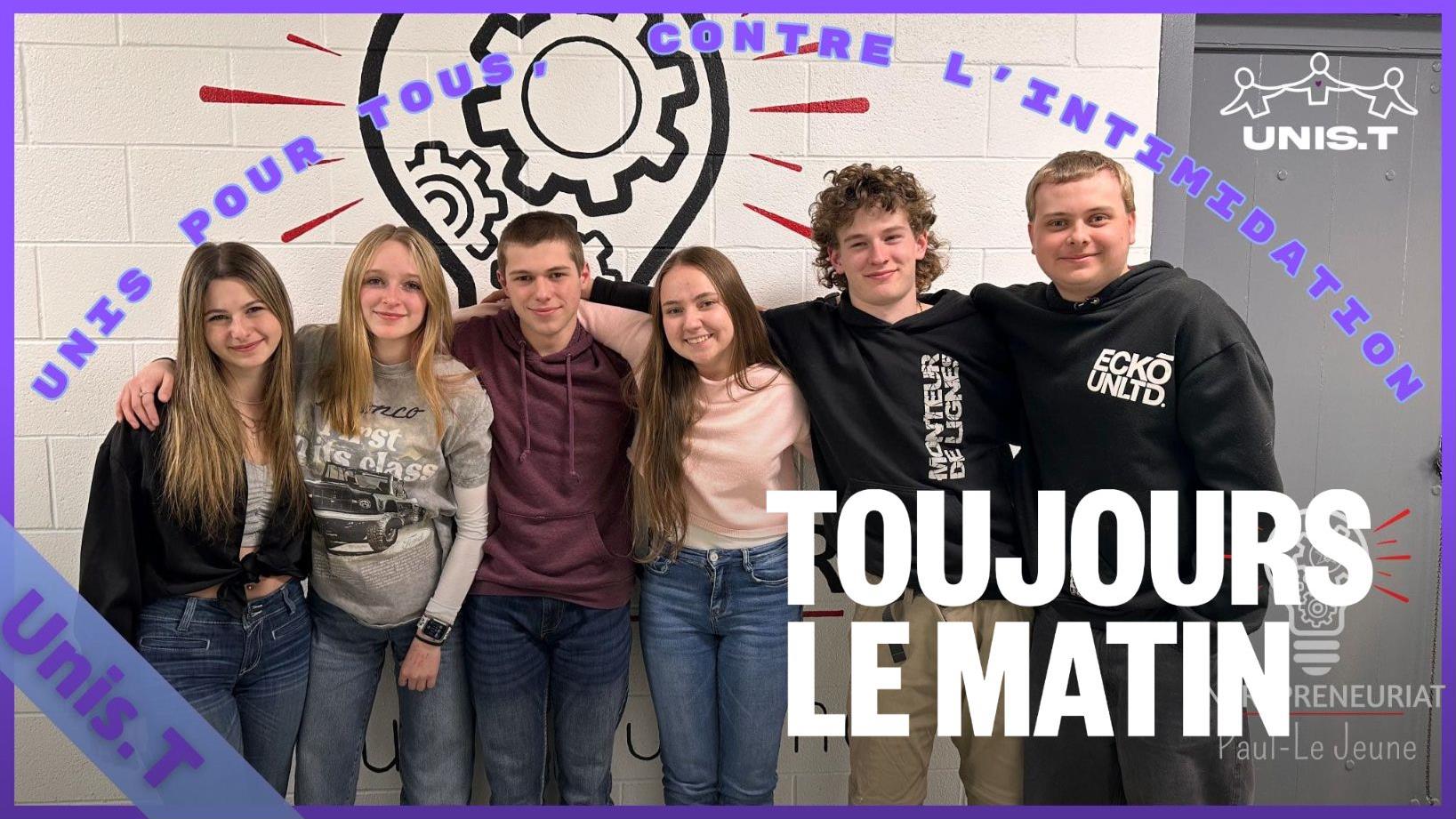 Unis.t : le projet bienveillant de six jeunes du secondaire