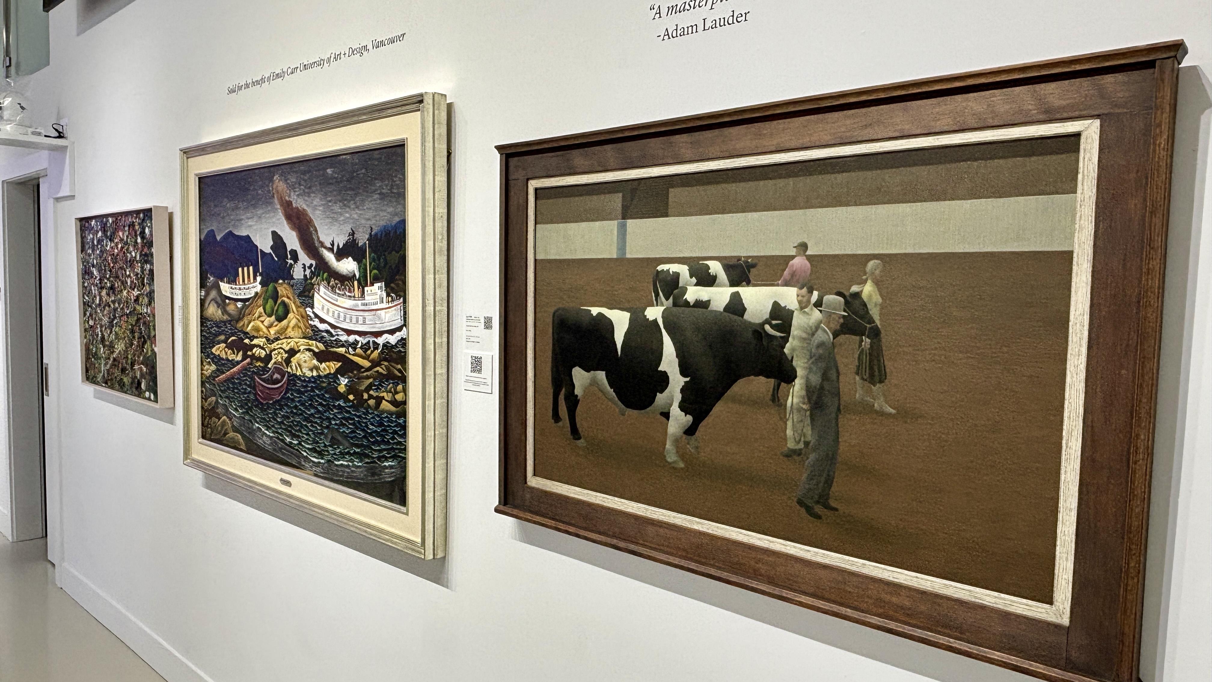 Exposition d’œuvres d’art avant la mise aux enchères à Toronto