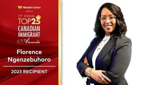 Florence Ngenzebuhoro dans le top 25 des immigrants canadiens