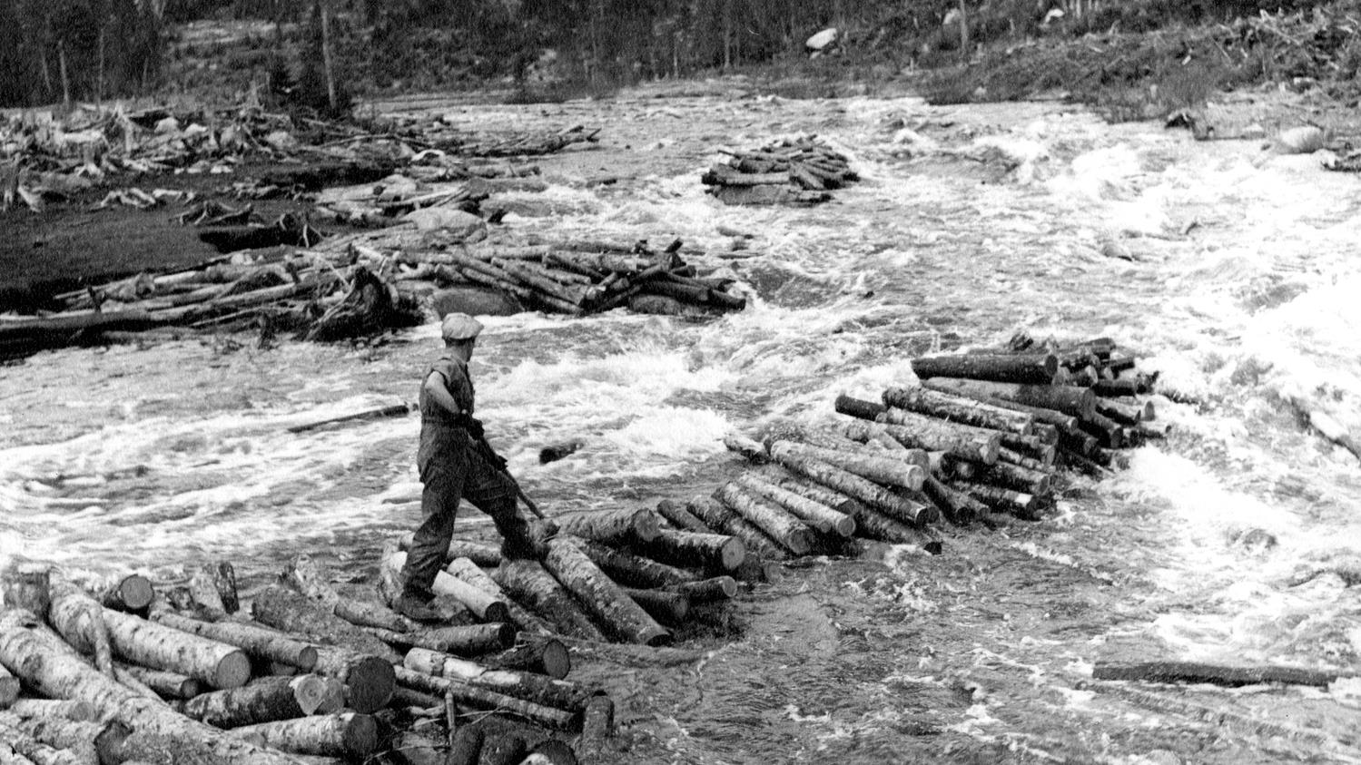 The log drive, a profession intimately linked to the history of Quebec