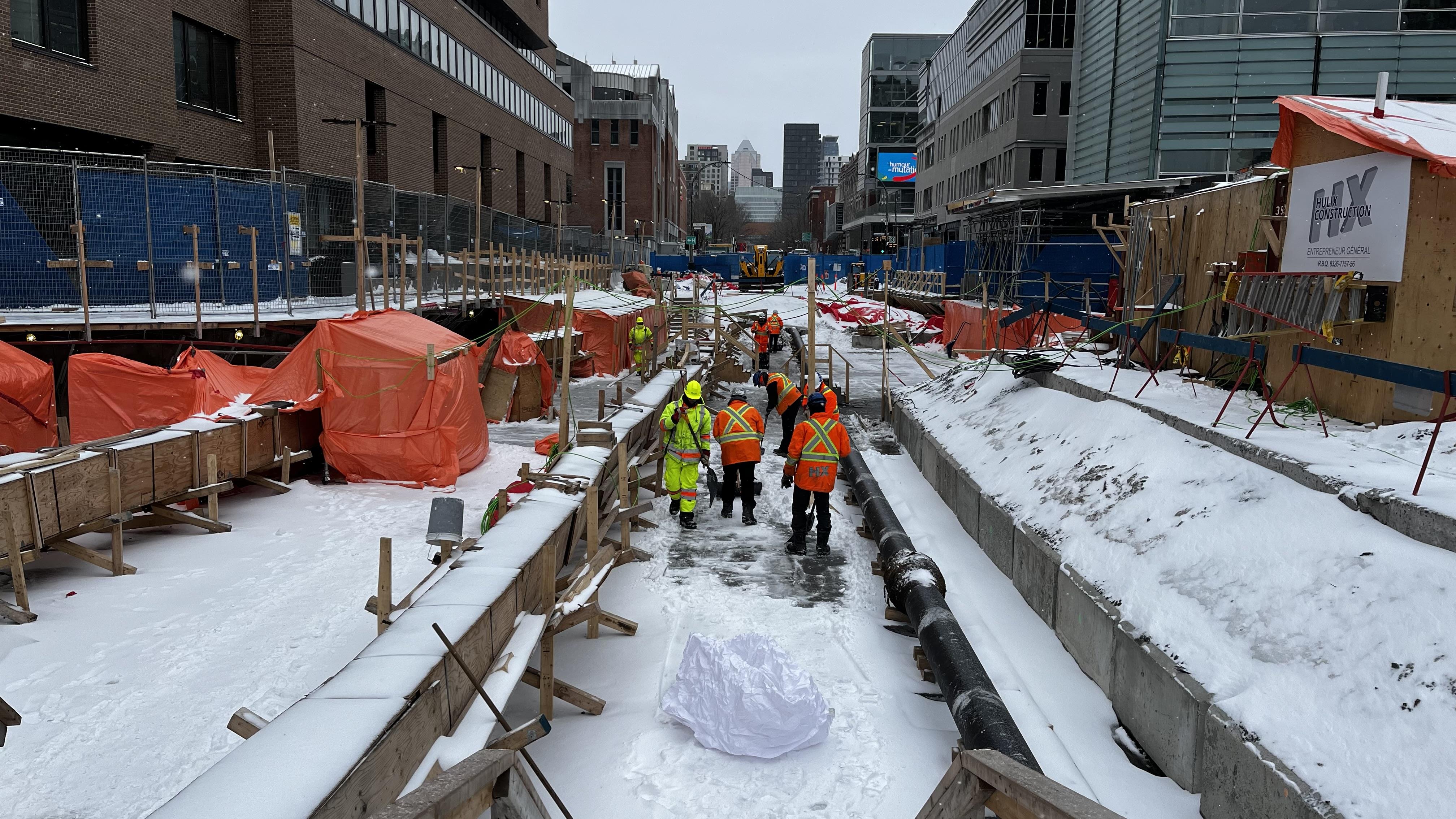 Incursion Dans Le Chantier De R Fection De L Tanch It De La Station   Le1518 Travaux Refection Membrane Etancheite Station Metro Berri Uqam 