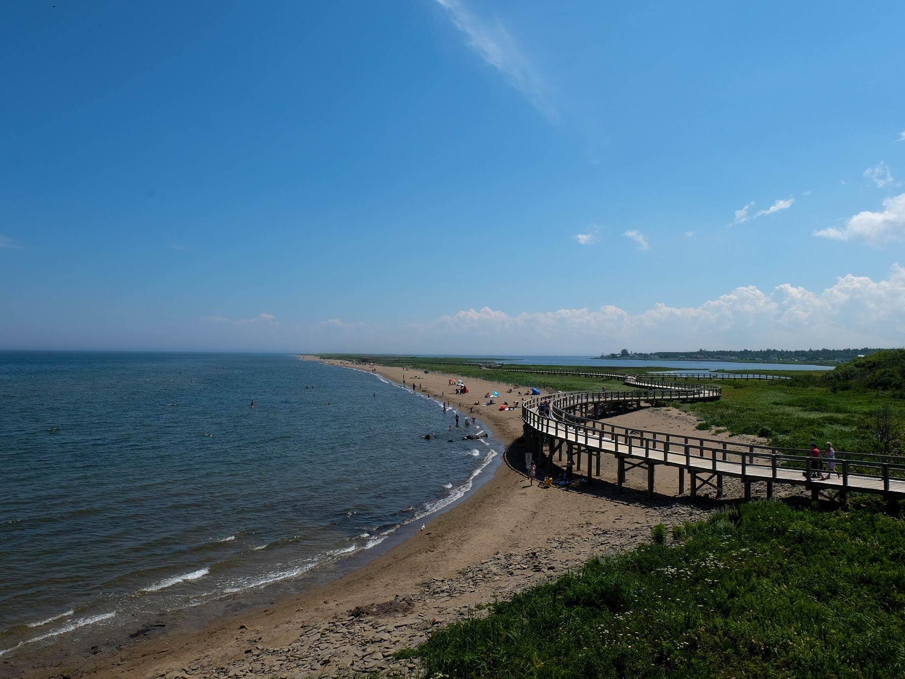 À la visite de la dune de Bouctouche