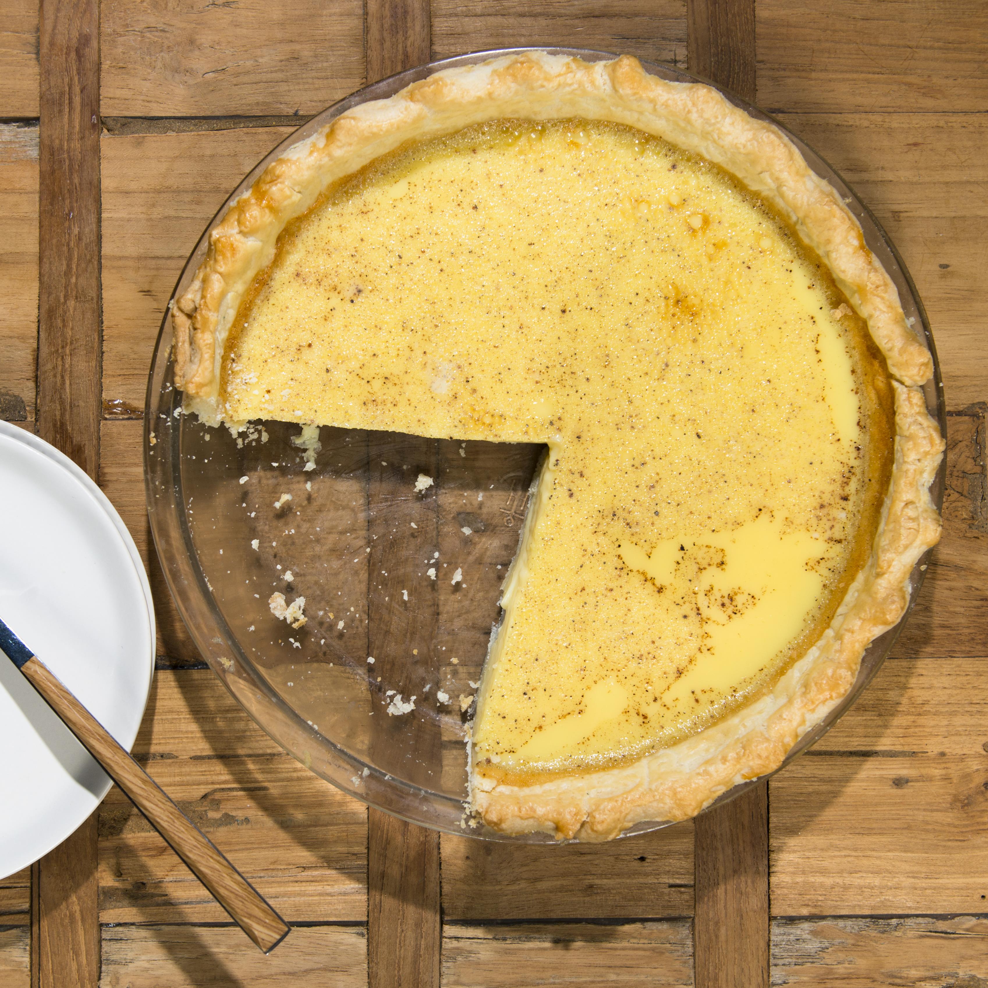 Cette recette de tarte aux œufs (Custard pie) est absolument délicieuse!