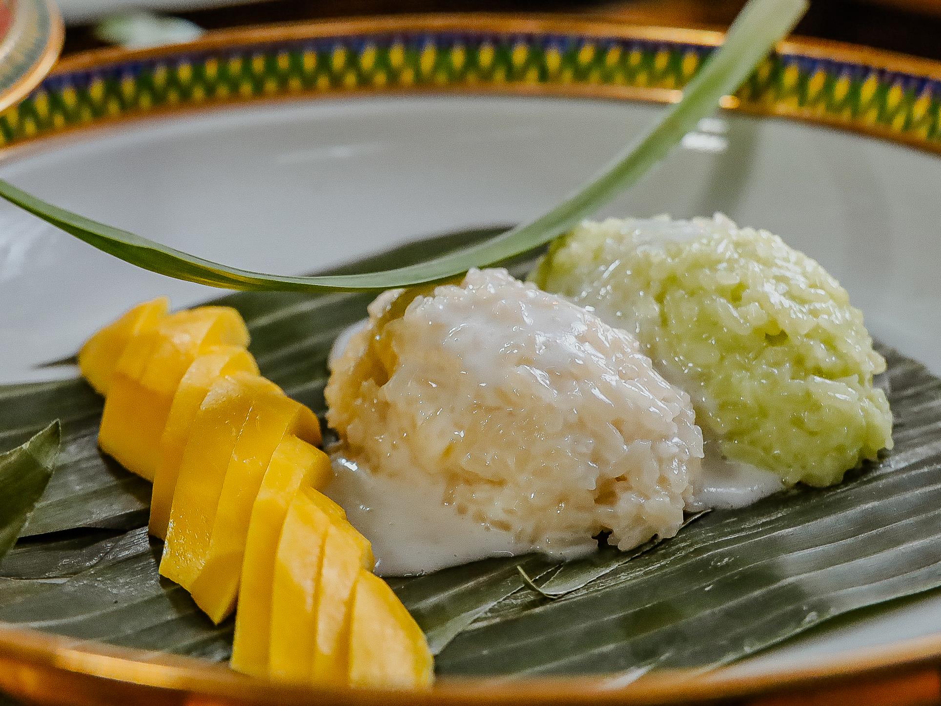 Cambodge & Recette : Durian au lait de coco et riz gluant