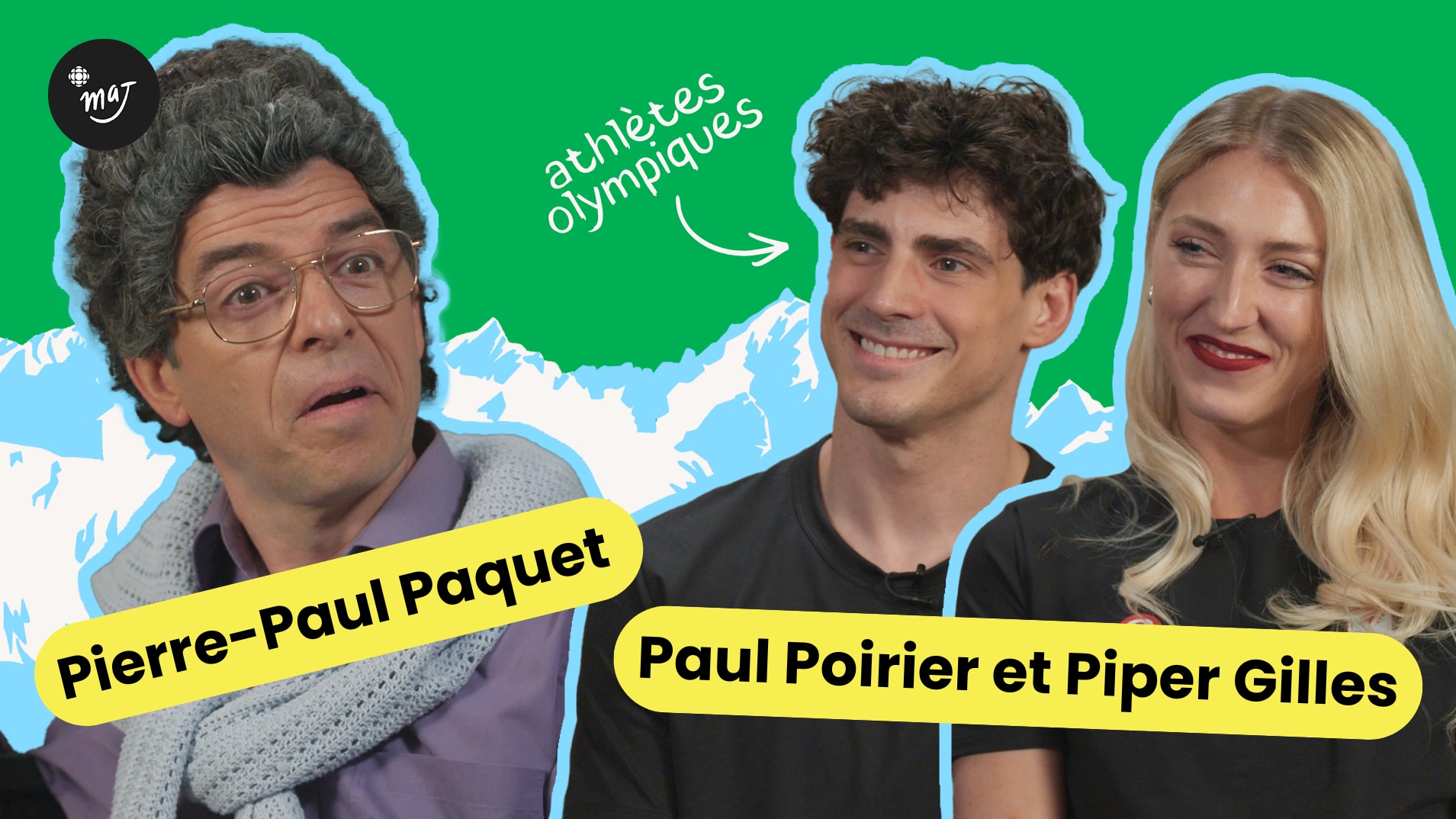 Le franglais olympique de PPP, Piper Gilles et Paul Poirier