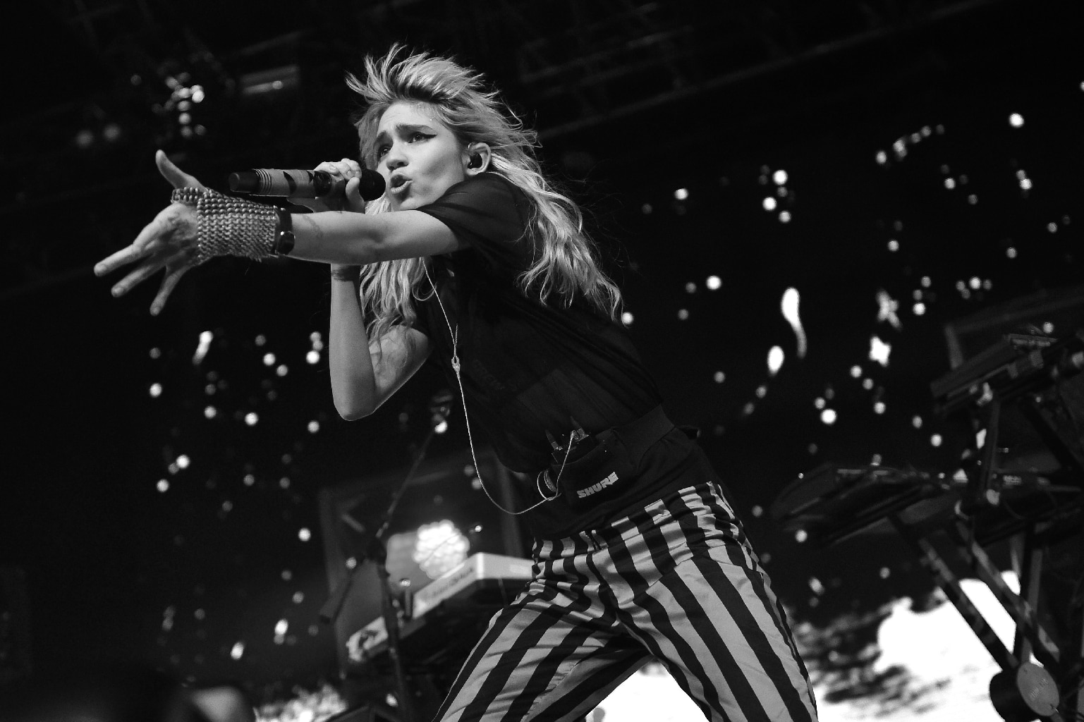 Grimes performs onstage at the 2016 Coachella Valley Music and Arts Festival.