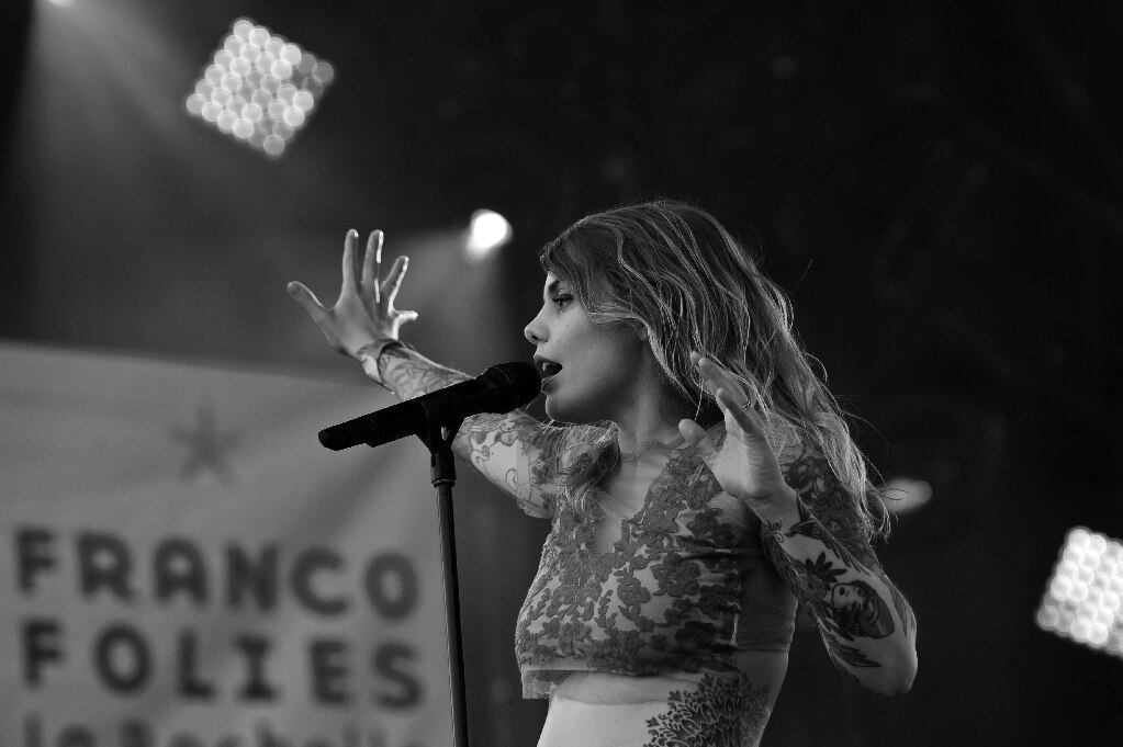 Coeur de pirate performs at the FrancoFolies Music Festival in La Rochelle, Que., 2015.