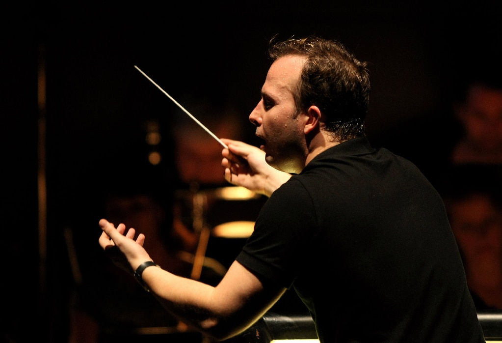 Yannick Nézet-Séguin conducts during the rehearsal of Romeo and Juliet on July 28, 2008, in Salzburg, Austria.