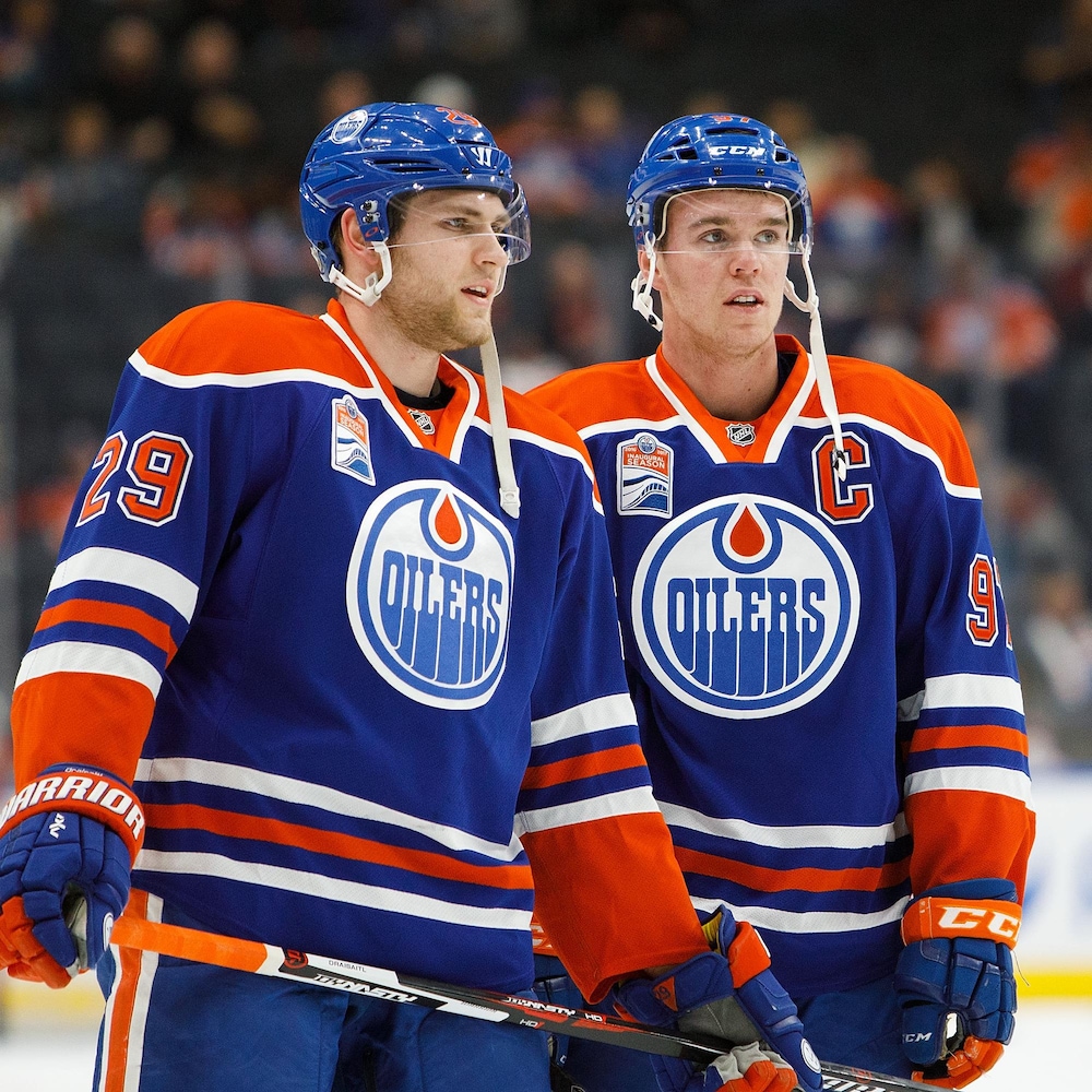 Leon Draisaitl et Connor McDavid des Oilers d'Edmonton Leon Draisaitl et Connor McDavid des Oilers d'Edmonton