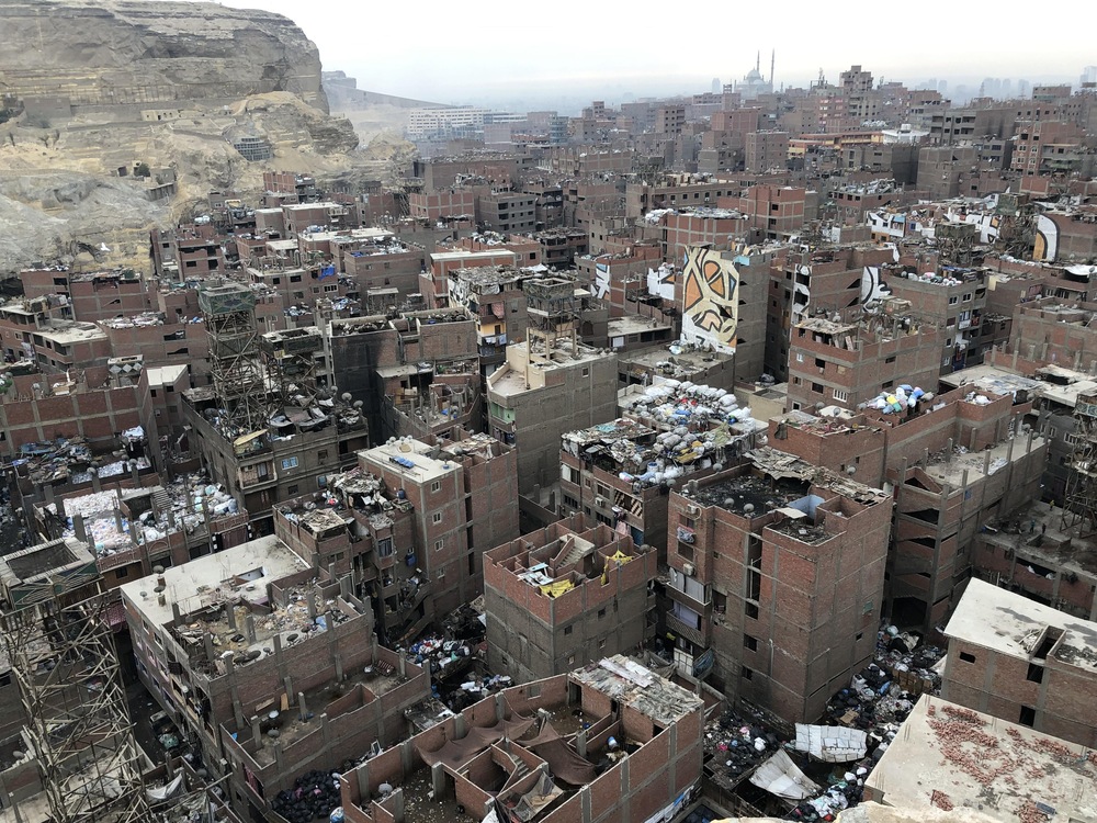 Une vue aérienne du quartier de Manshiyat Nasser, situé au Caire.