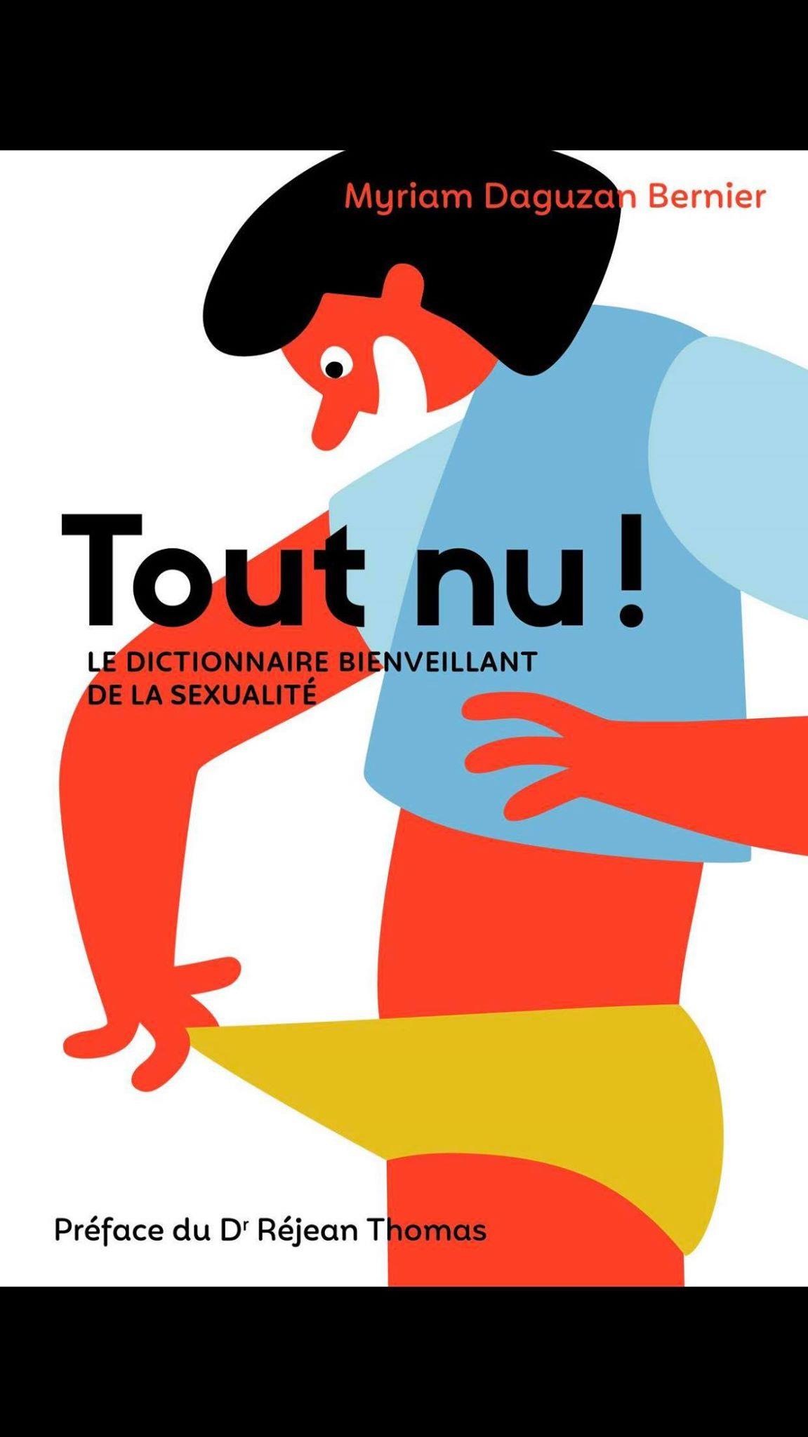 Page couverture du livre. Illustration d'un personnage à la peau orange qui regarde dans ses culottes avec un grand sourire. Page couverture du livre. Illustration d'un personnage à la peau orange qui regarde dans ses culottes avec un grand sourire.