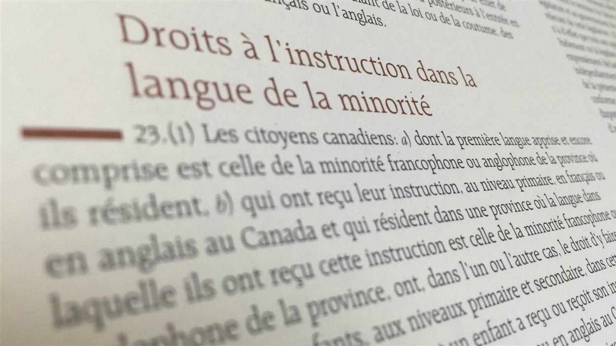 Image de l'article 23 de la Charte canadienne des droits et libertés. Image de l'article 23 de la Charte canadienne des droits et libertés.