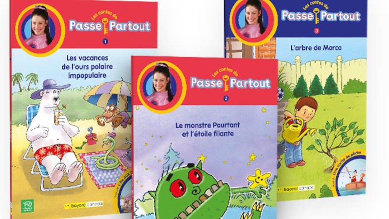 Les trois livres ont des illustrations sur leur page couverture. Les trois livres ont des illustrations sur leur page couverture.