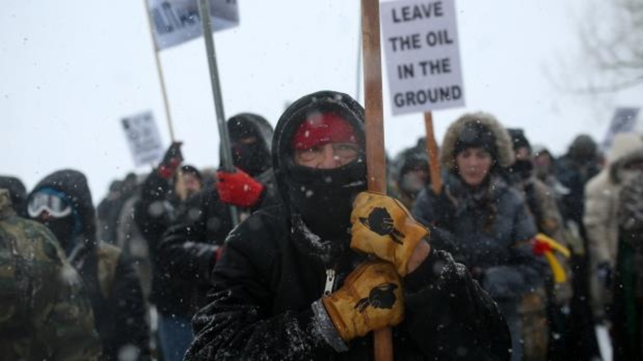 Des manifestants à Standing Rock Des manifestants à Standing Rock